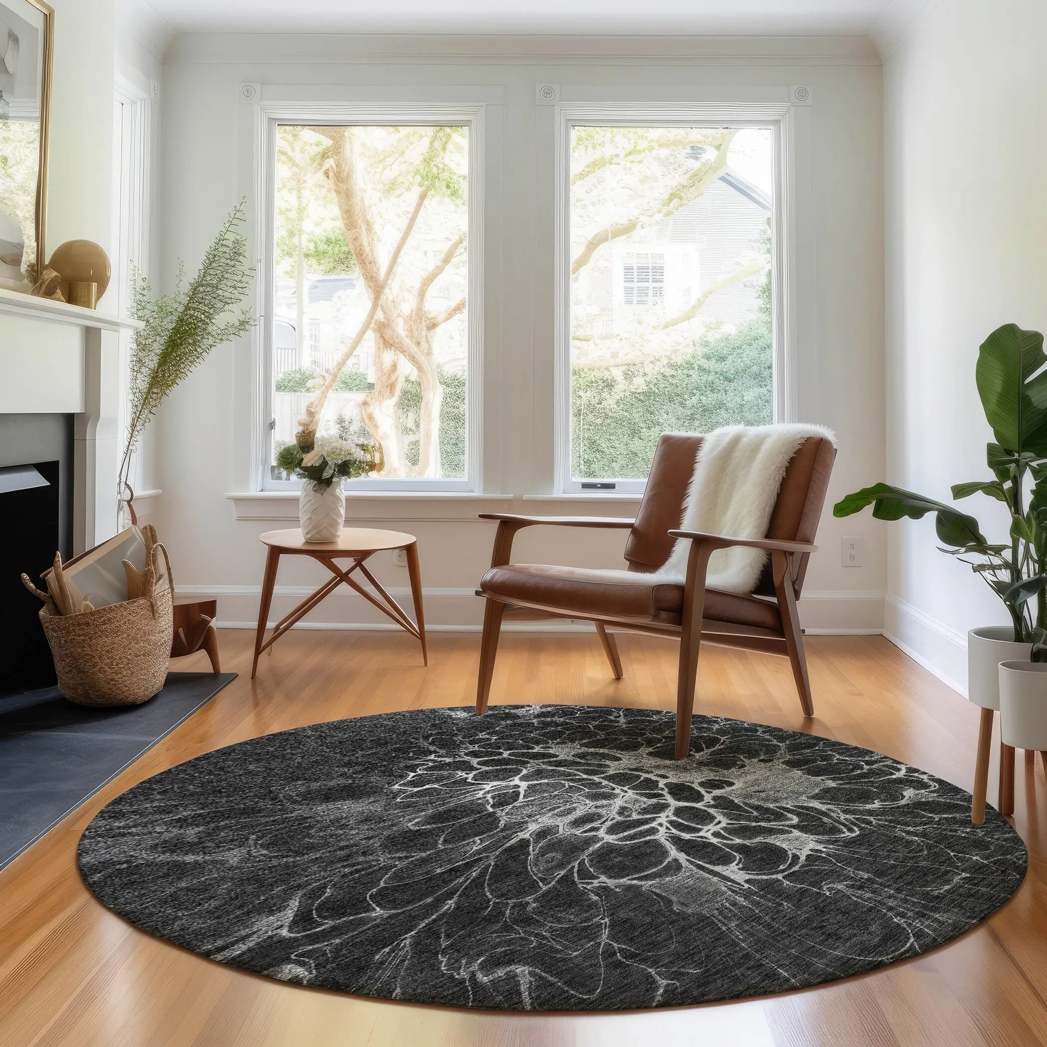 Premium Washable Super Soft Modern Floral Mayfield Rug