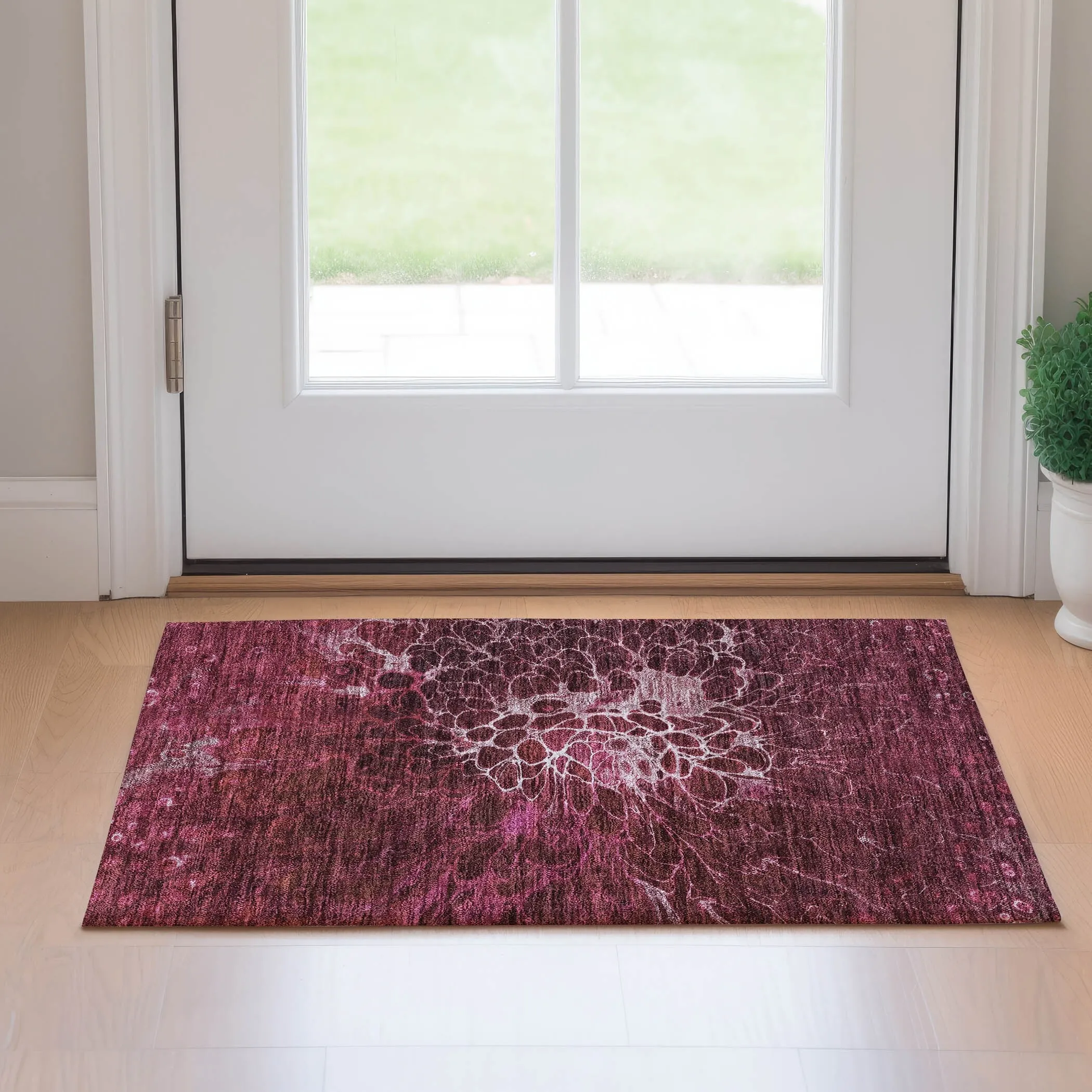 Premium Washable Super Soft Modern Floral Mayfield Rug