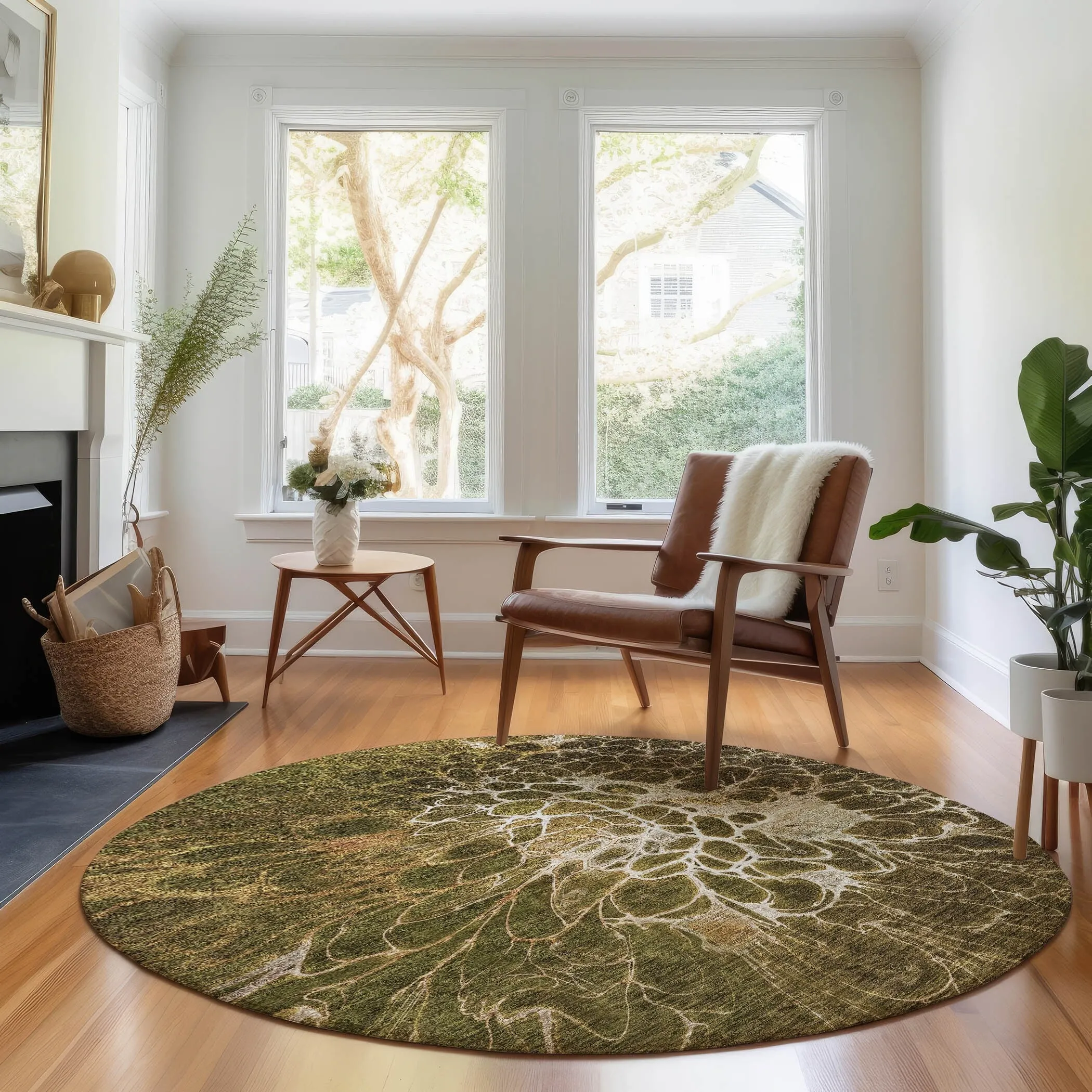 Premium Washable Super Soft Modern Floral Mayfield Rug
