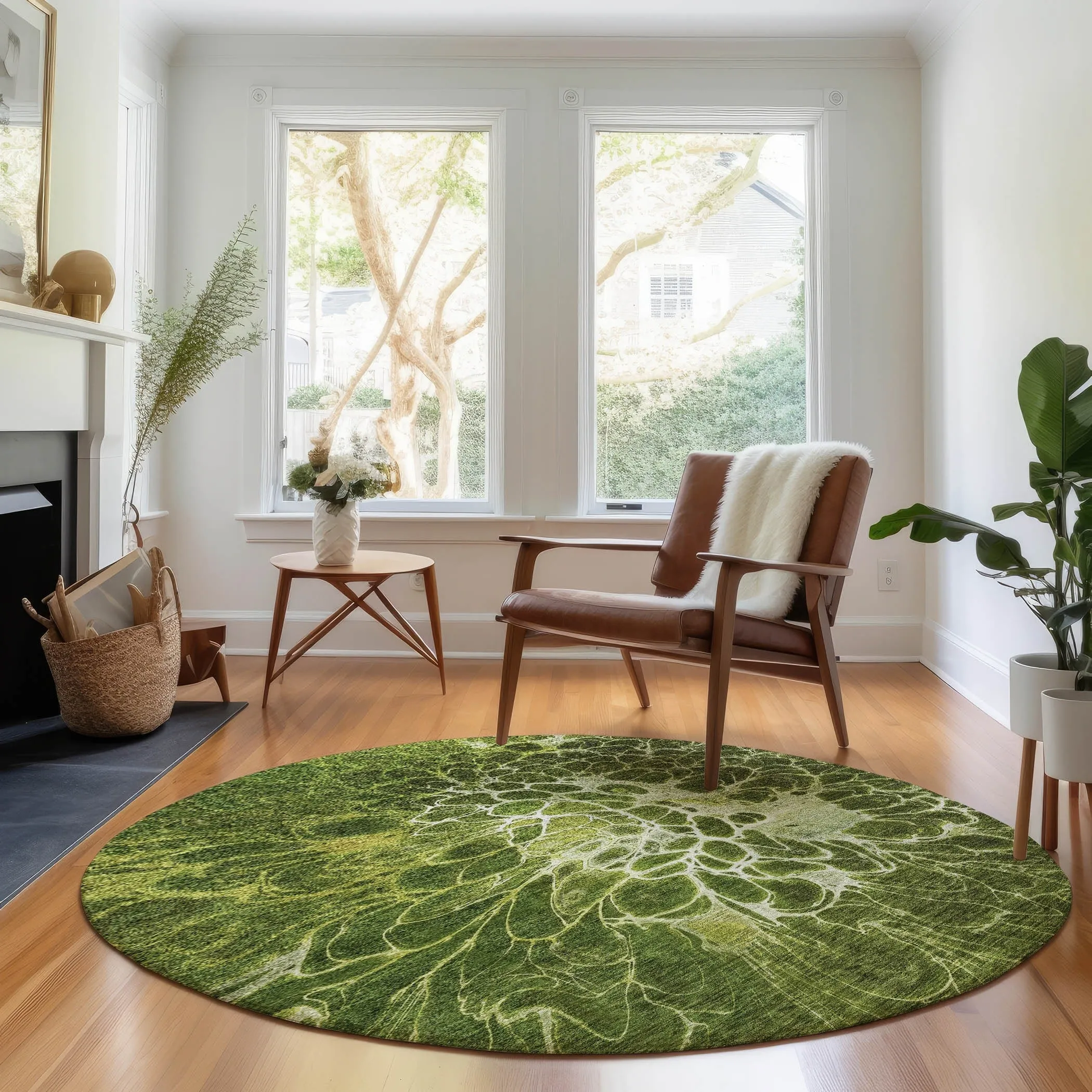 Premium Washable Super Soft Modern Floral Mayfield Rug