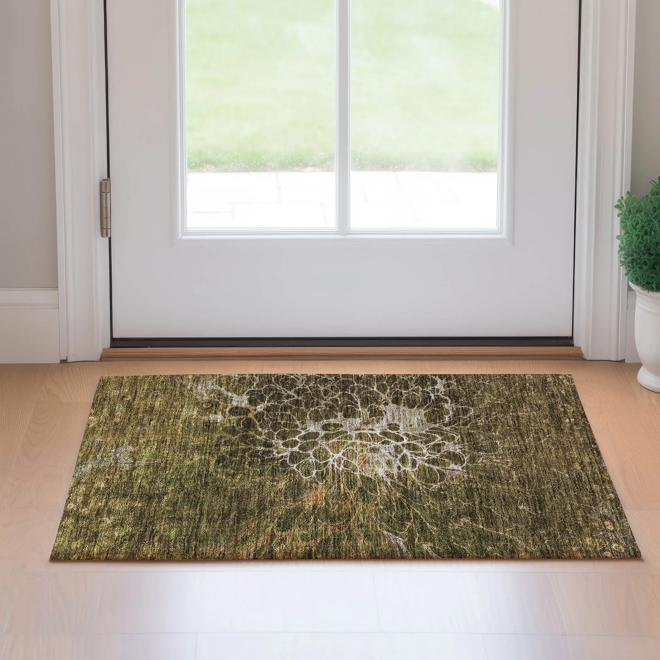 Premium Washable Super Soft Modern Floral Mayfield Rug