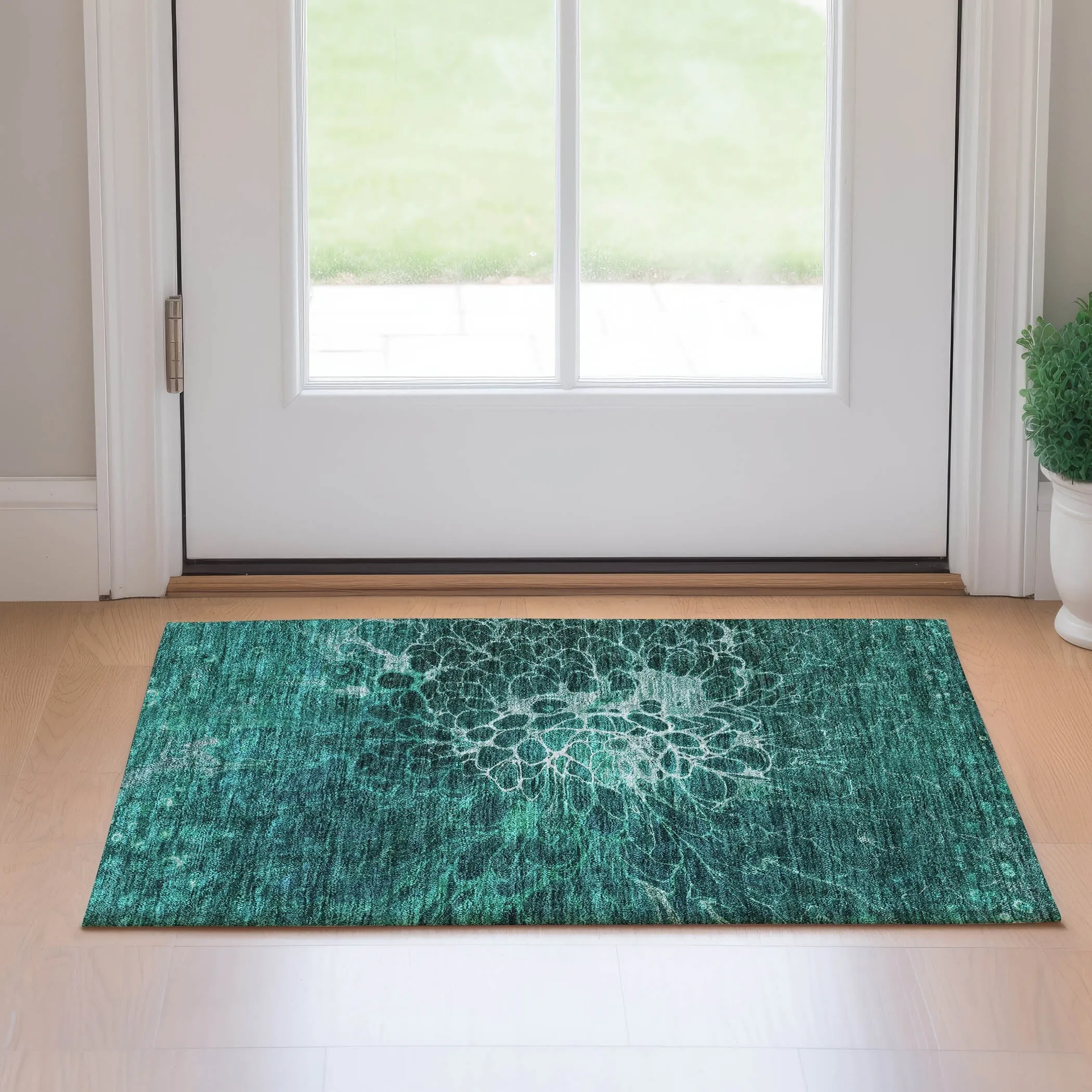 Premium Washable Super Soft Modern Floral Mayfield Rug