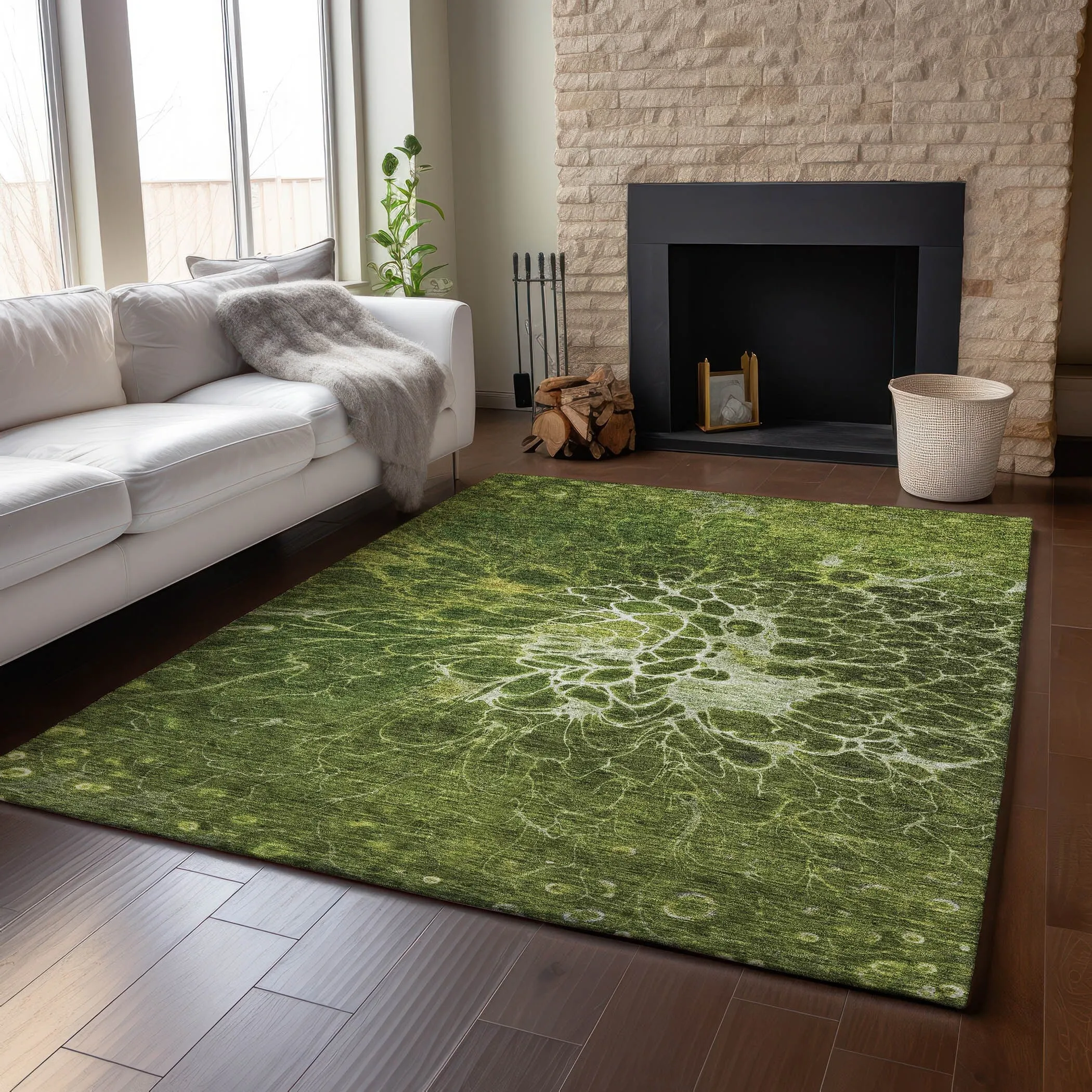 Premium Washable Super Soft Modern Floral Mayfield Rug