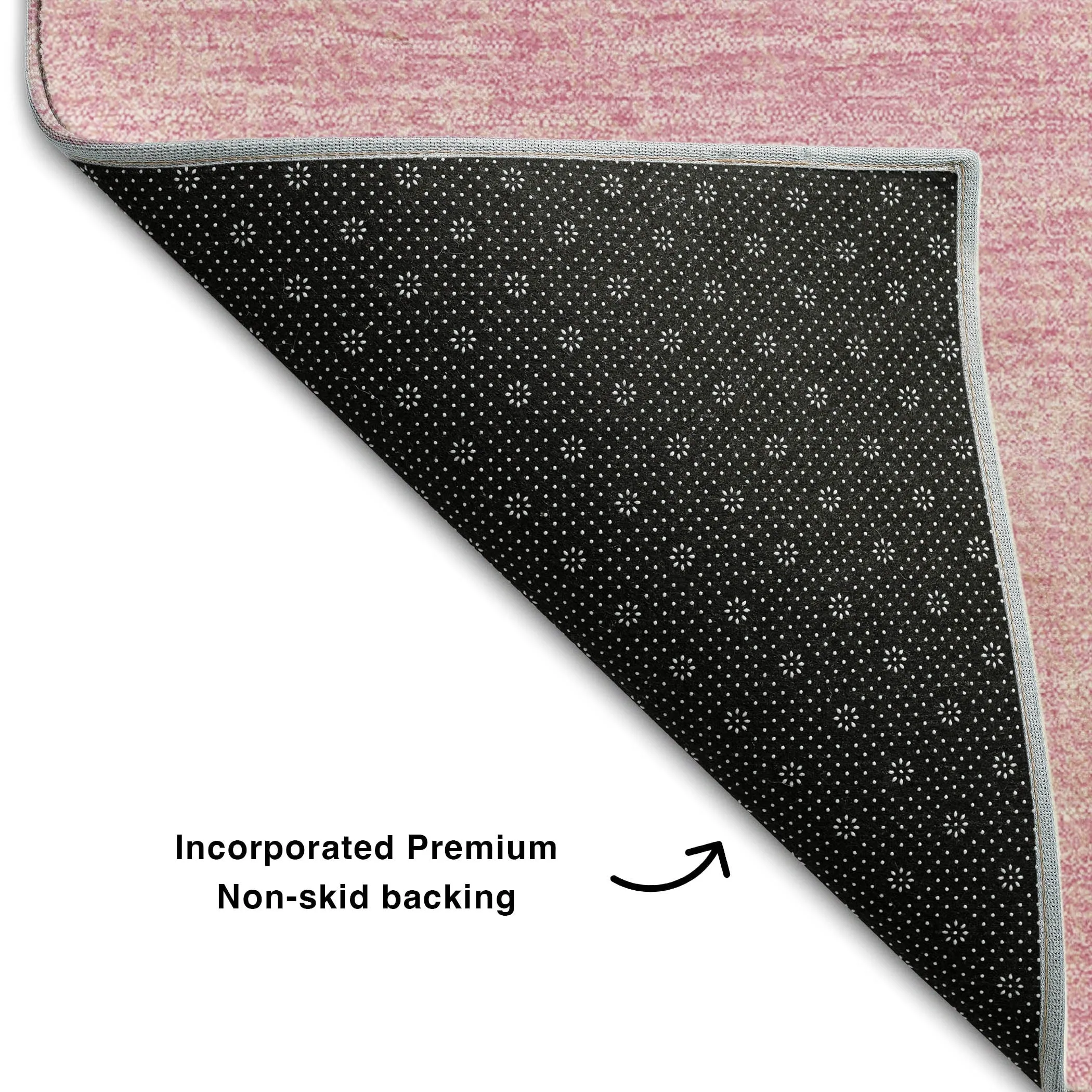 Premium Washable Super Soft Solid Ombre Mayfield Rug
