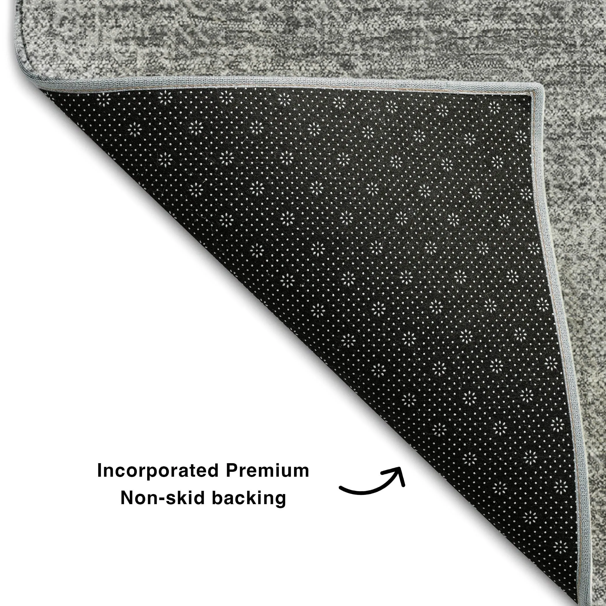 Premium Washable Super Soft Solid Ombre Mayfield Rug