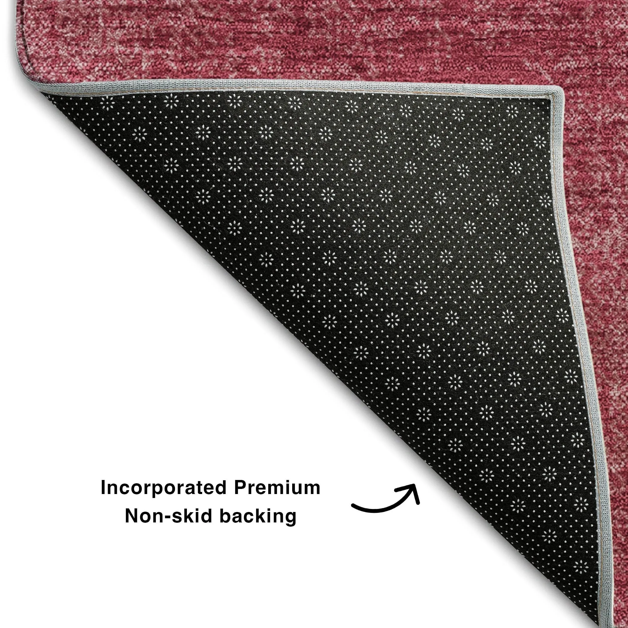 Premium Washable Super Soft Solid Ombre Mayfield Rug