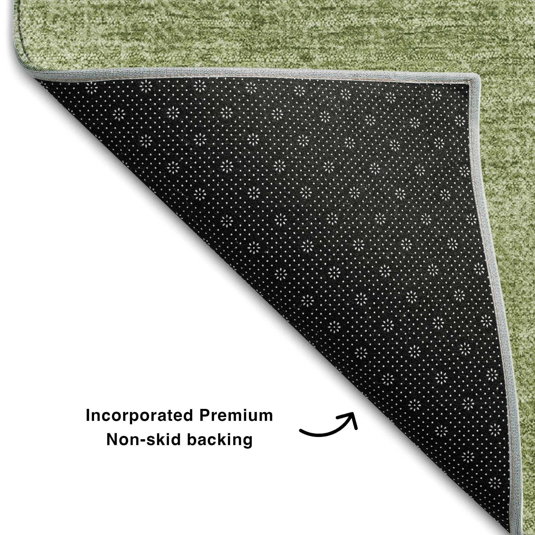 Premium Washable Super Soft Solid Ombre Mayfield Rug
