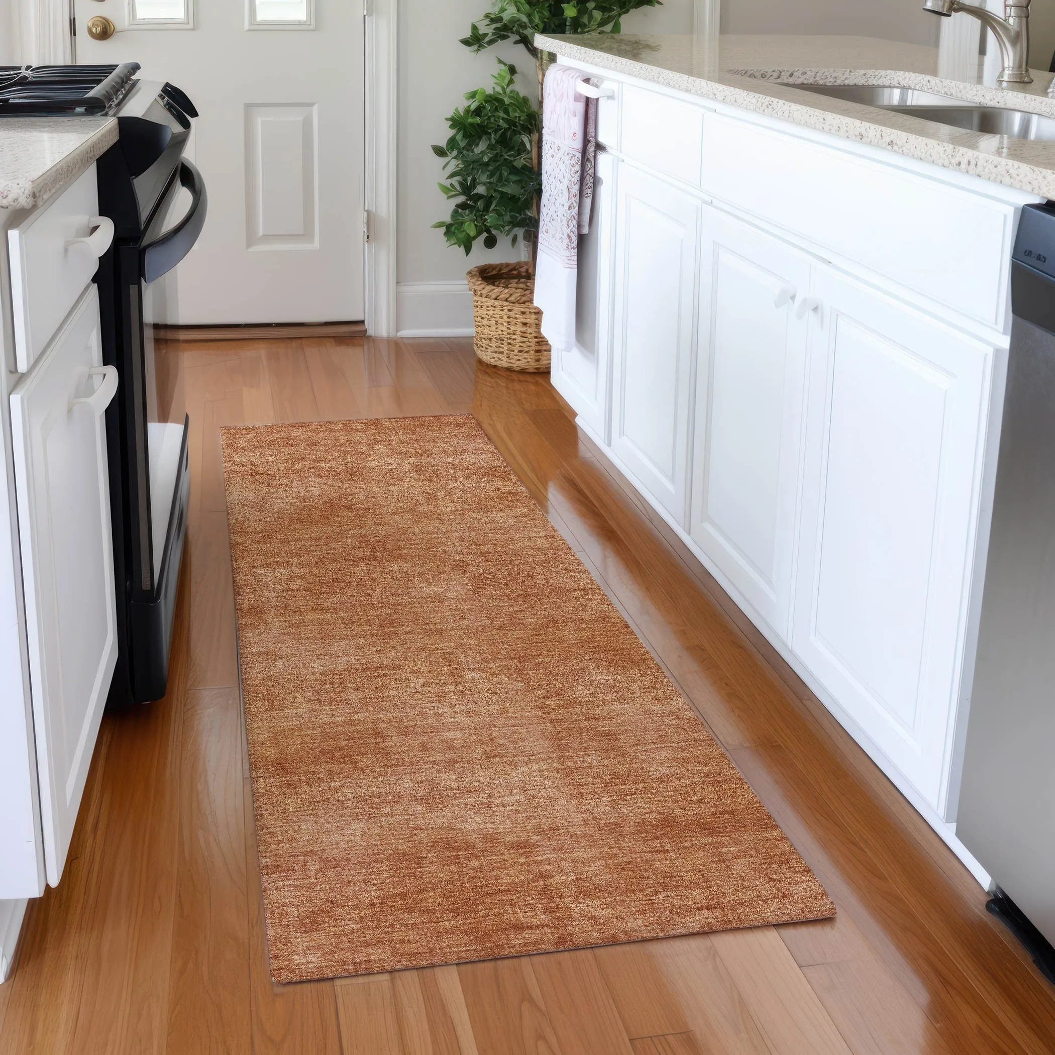 Premium Washable Super Soft Solid Ombre Mayfield Rug