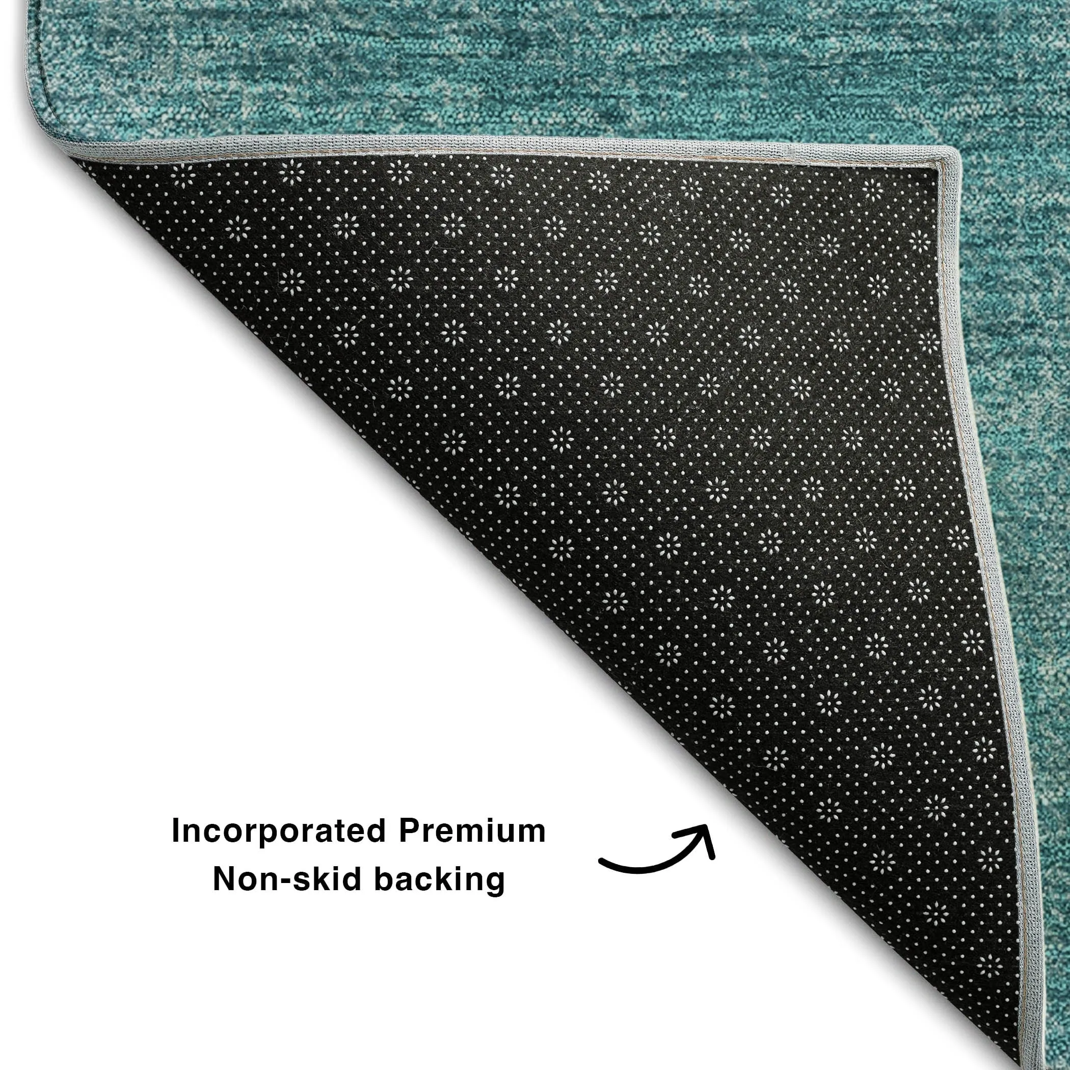 Premium Washable Super Soft Solid Ombre Mayfield Rug