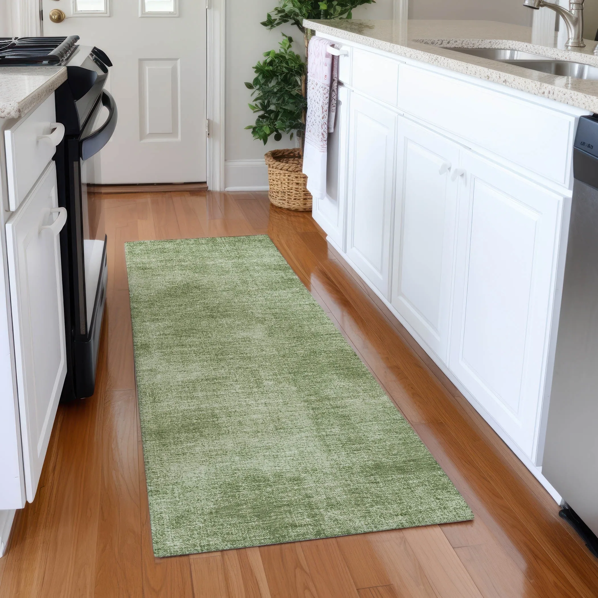 Premium Washable Super Soft Solid Ombre Mayfield Rug