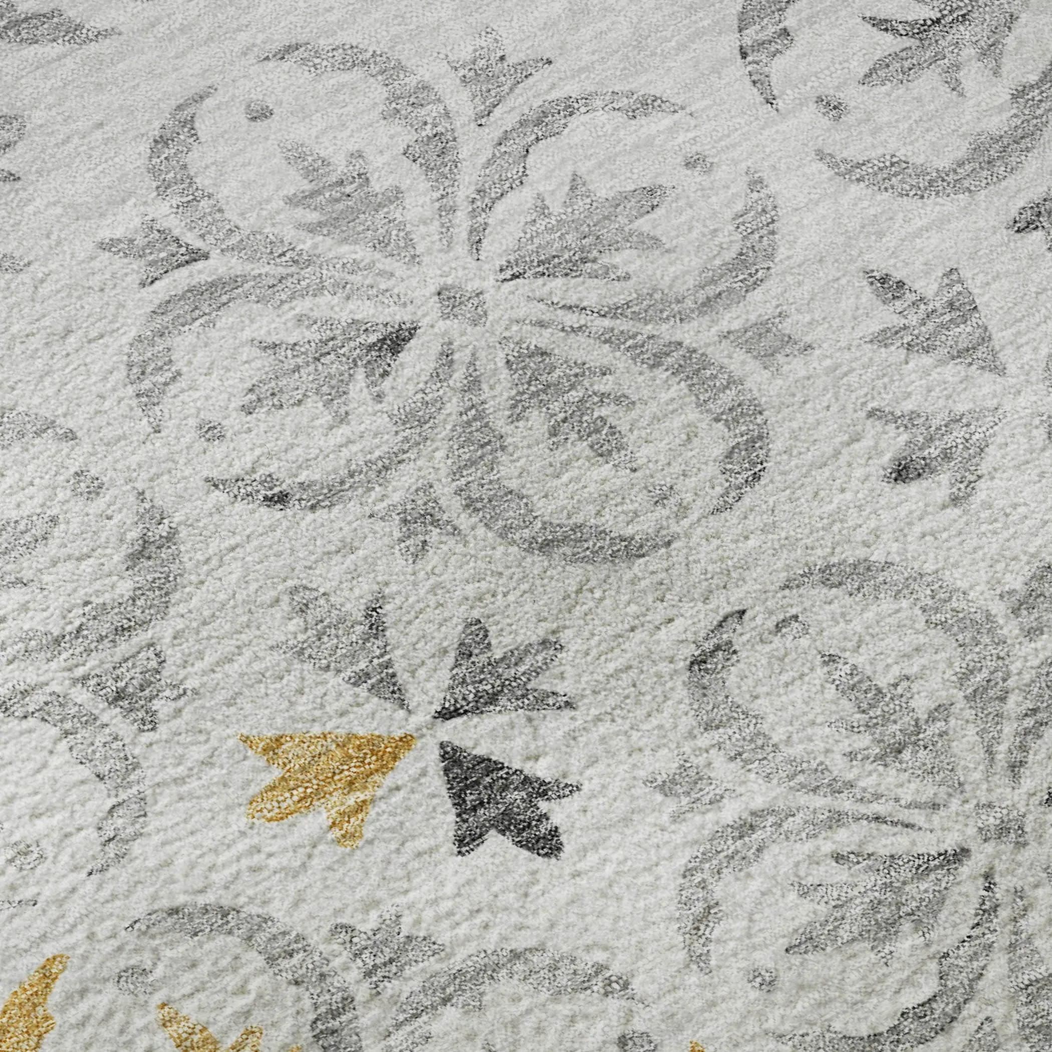 Premium Washable Super Soft Transitional Medallions Mayfield Rug