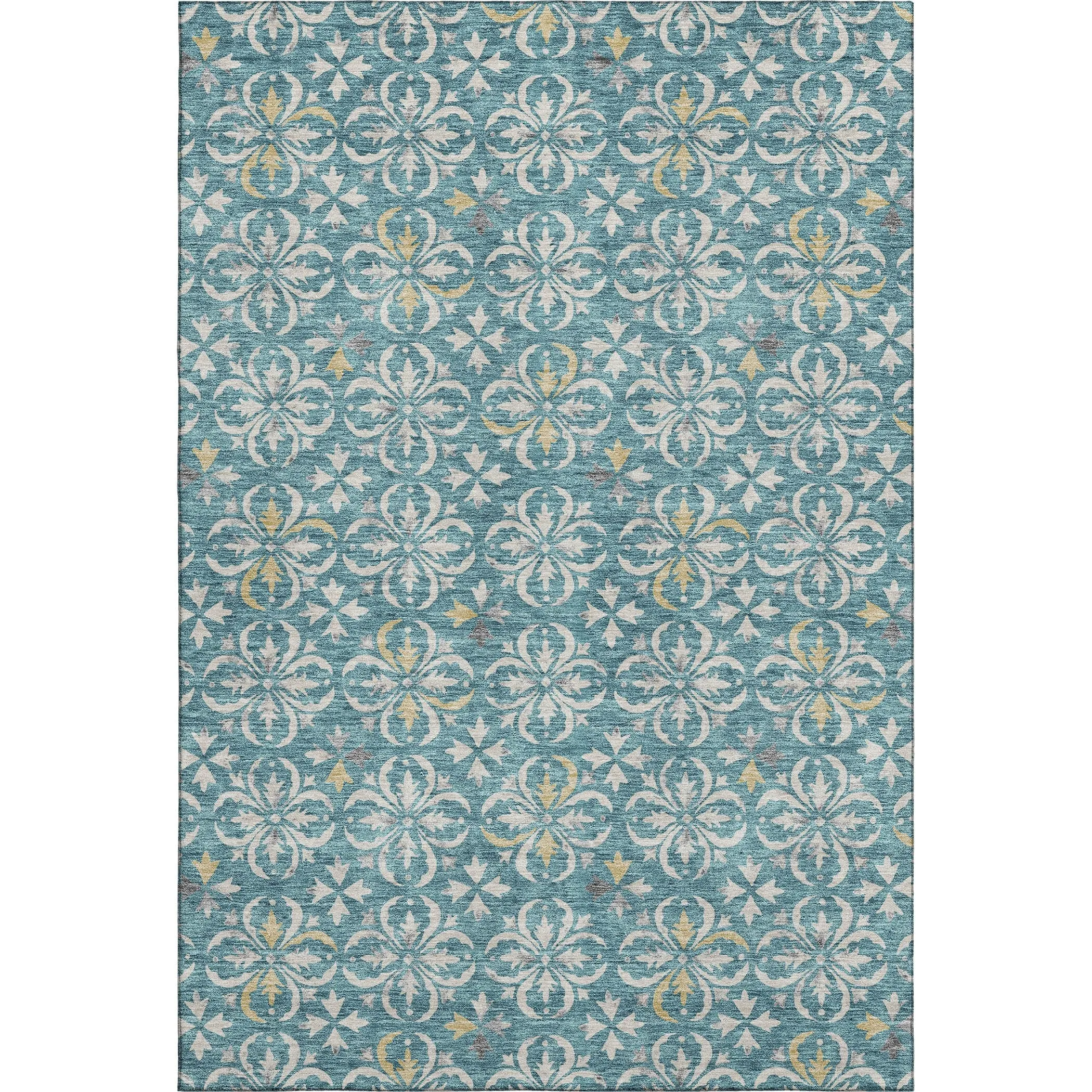 Premium Washable Super Soft Transitional Medallions Mayfield Rug