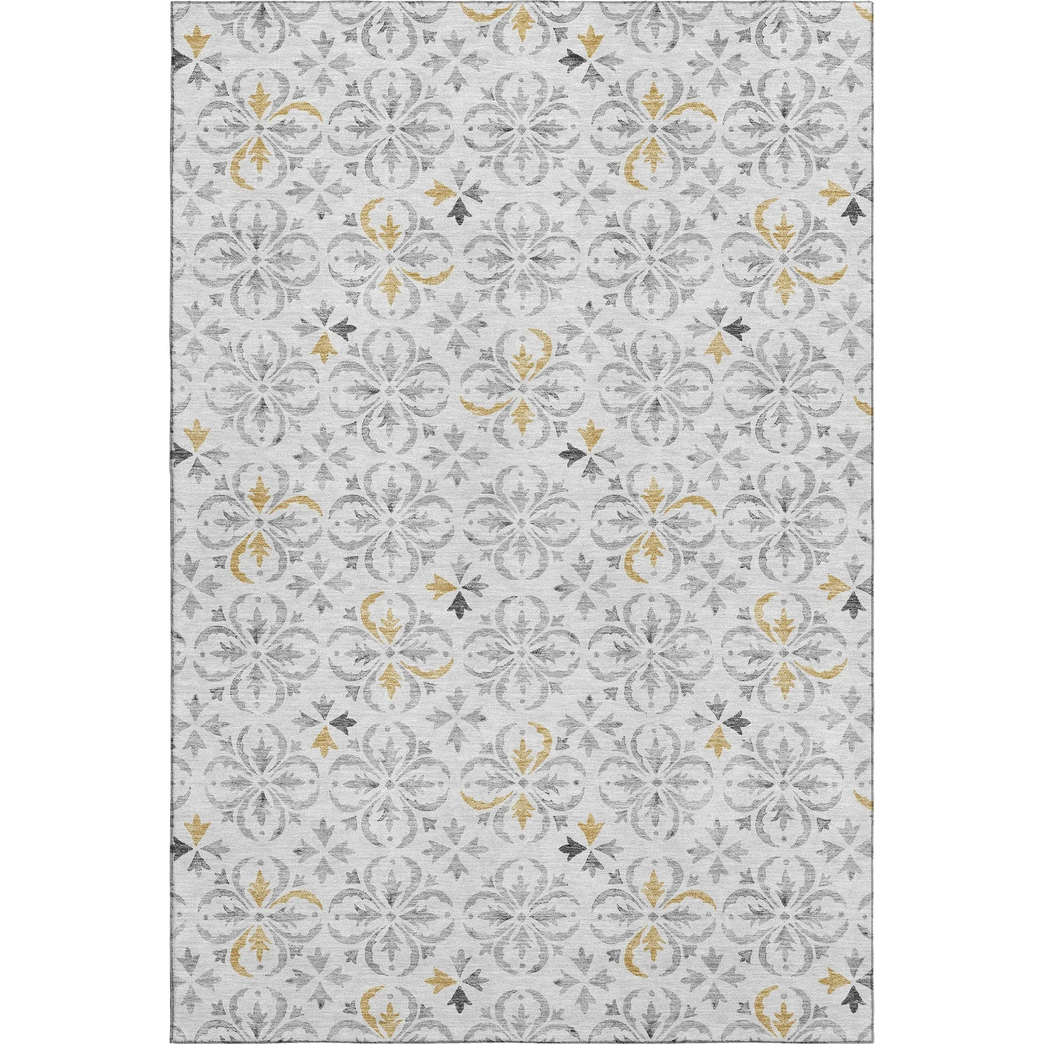 Premium Washable Super Soft Transitional Medallions Mayfield Rug
