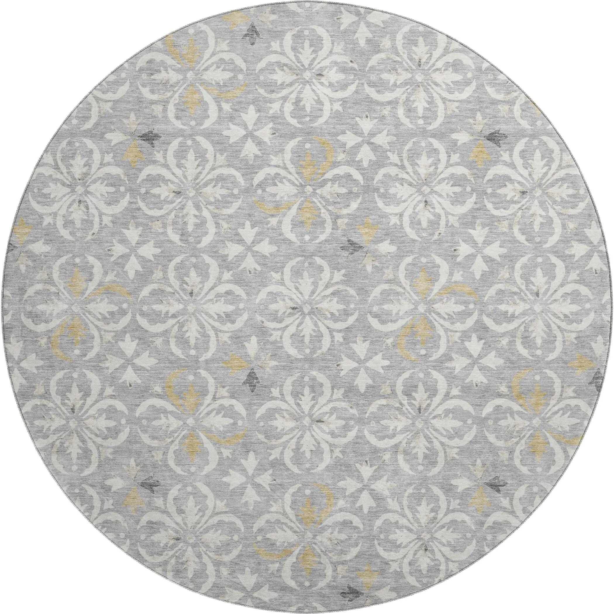 Premium Washable Super Soft Transitional Medallions Mayfield Rug