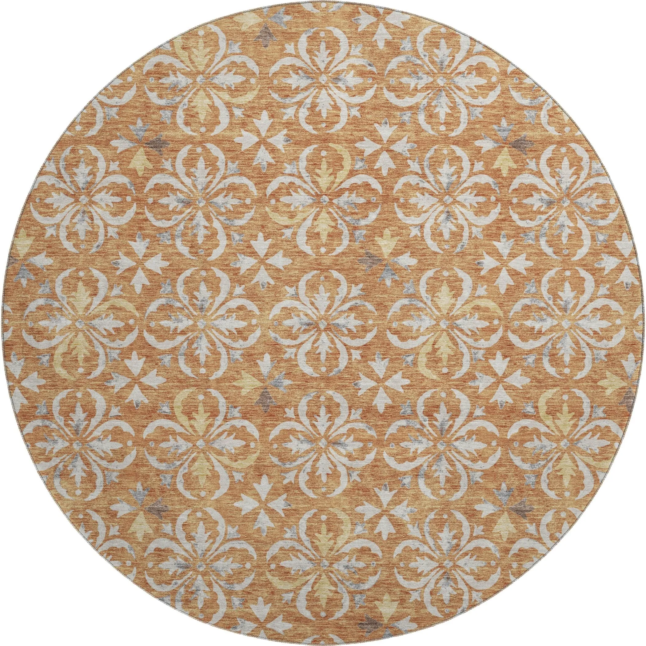 Premium Washable Super Soft Transitional Medallions Mayfield Rug