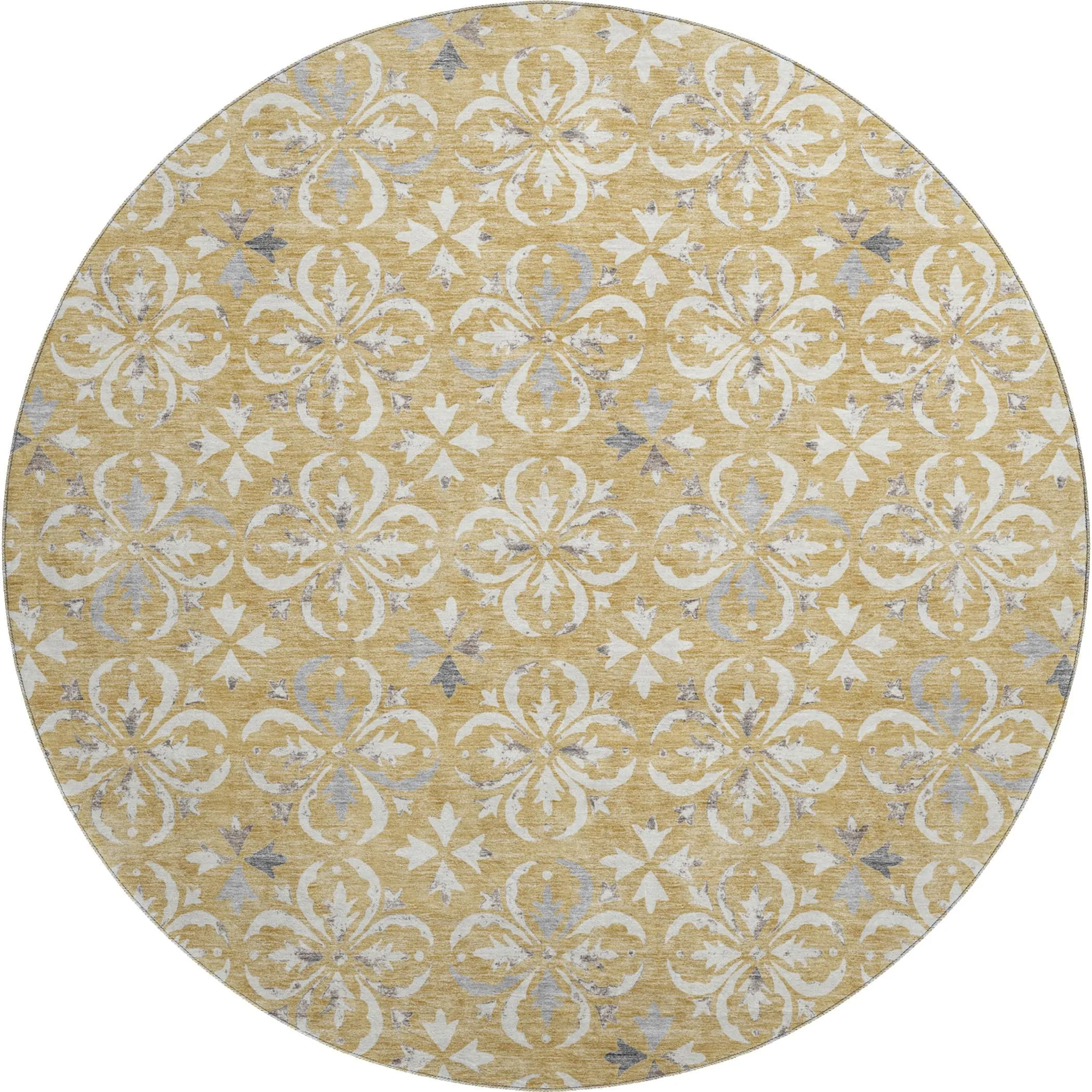 Premium Washable Super Soft Transitional Medallions Mayfield Rug