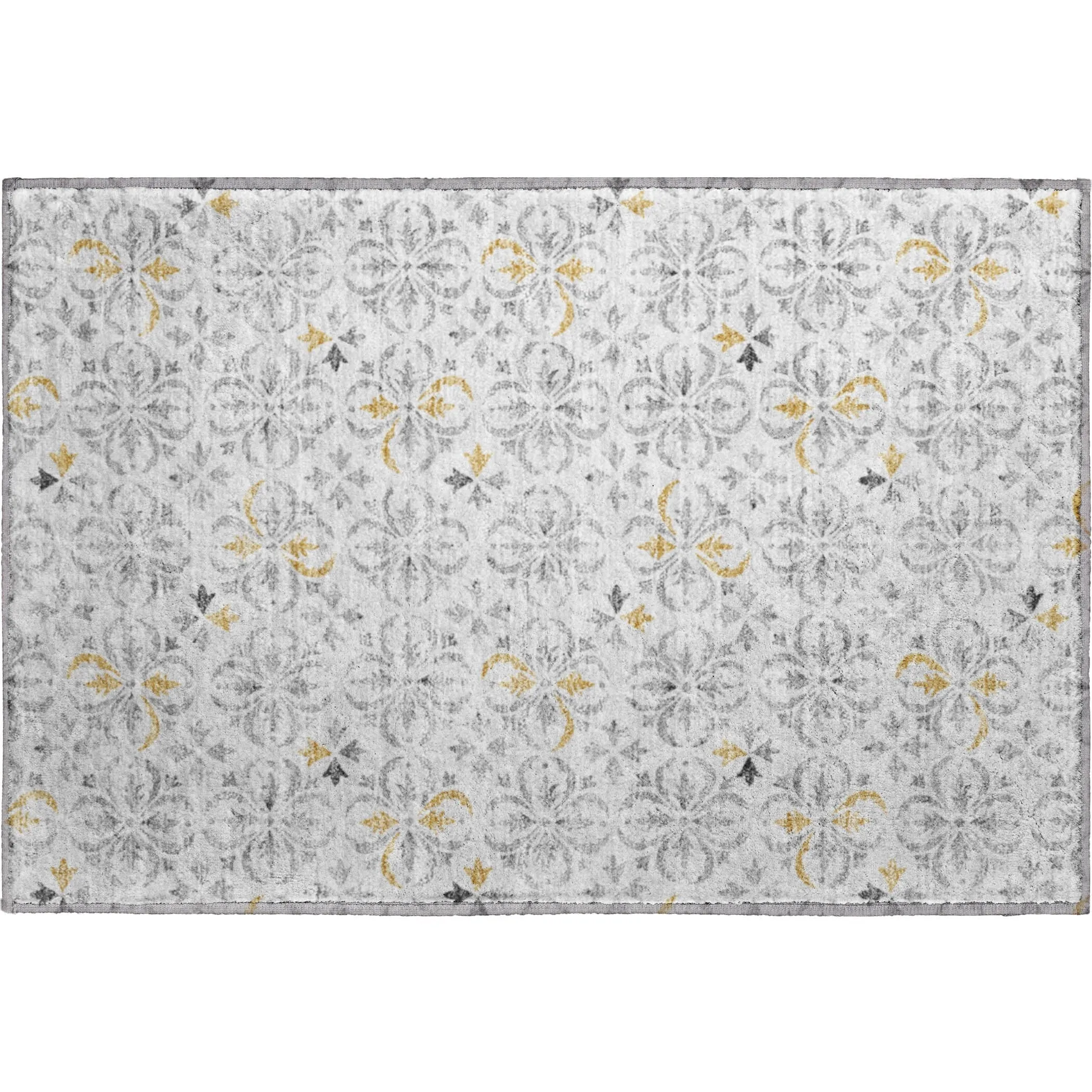 Premium Washable Super Soft Transitional Medallions Mayfield Rug