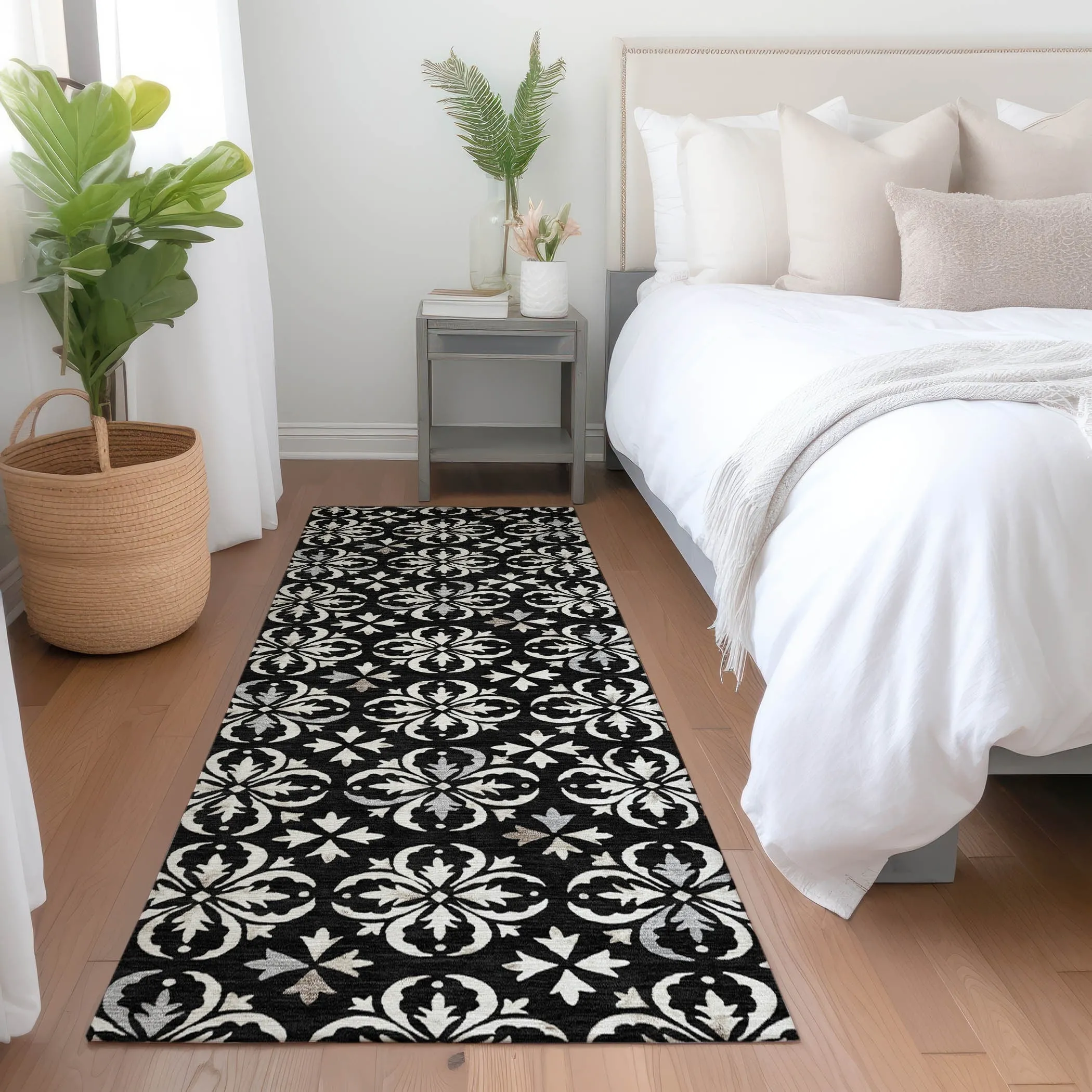 Premium Washable Super Soft Transitional Medallions Mayfield Rug