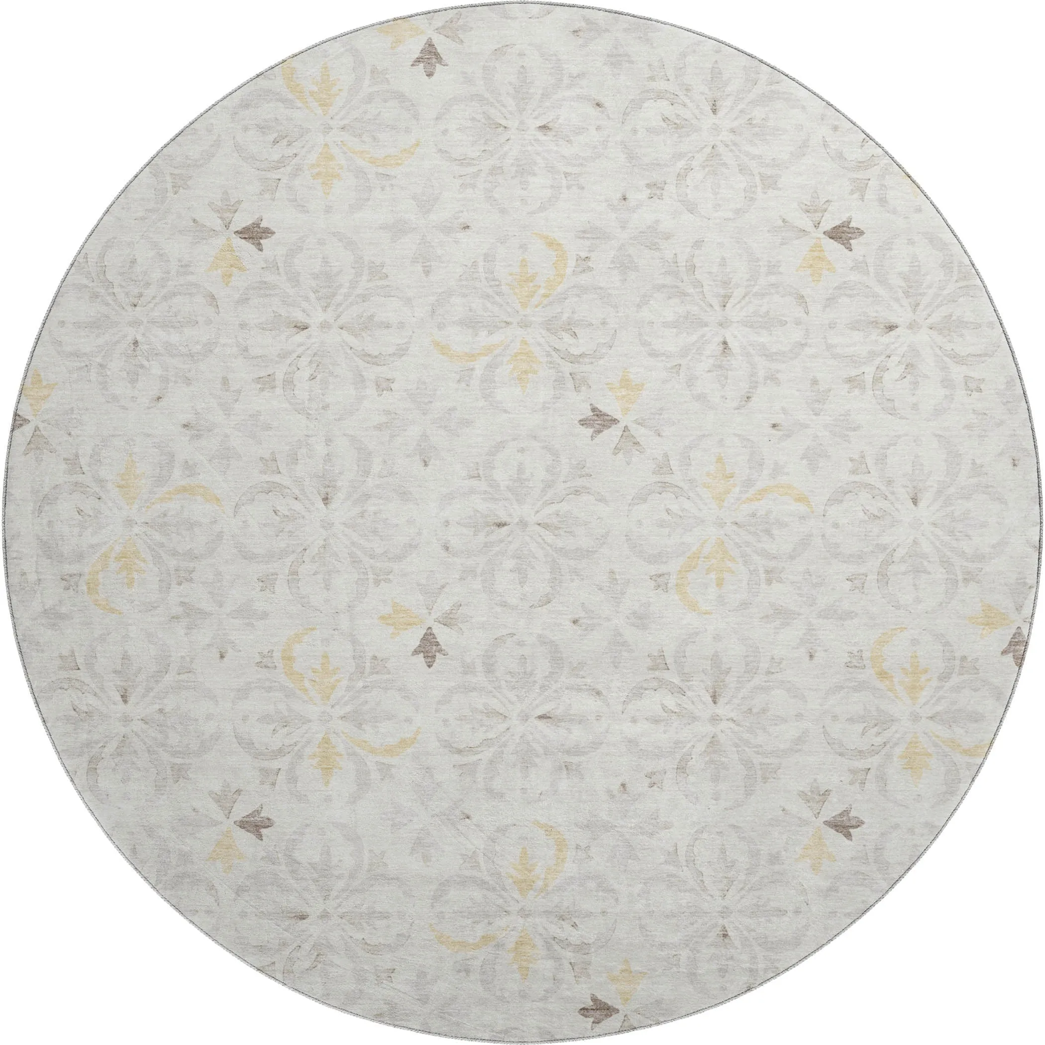 Premium Washable Super Soft Transitional Medallions Mayfield Rug