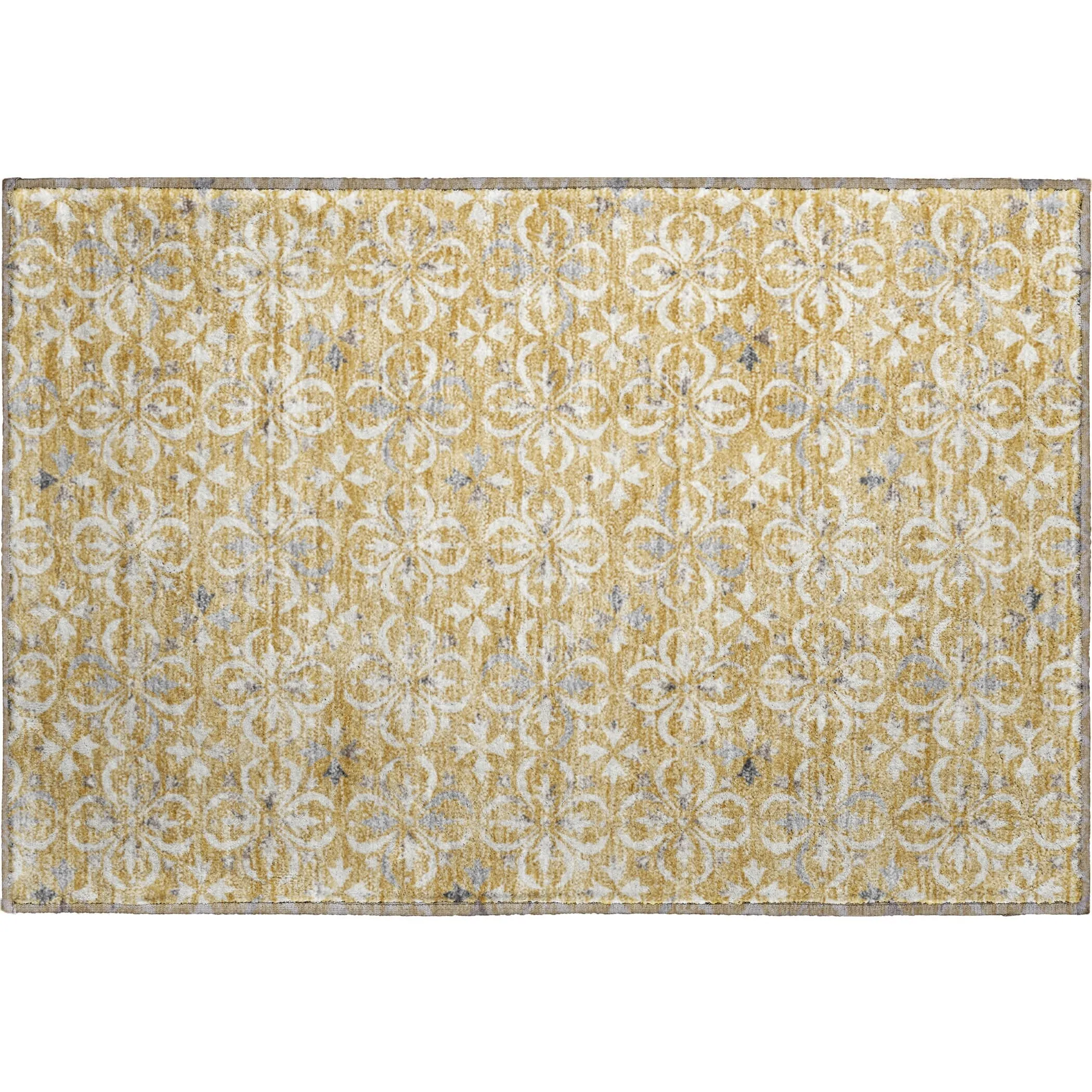 Premium Washable Super Soft Transitional Medallions Mayfield Rug