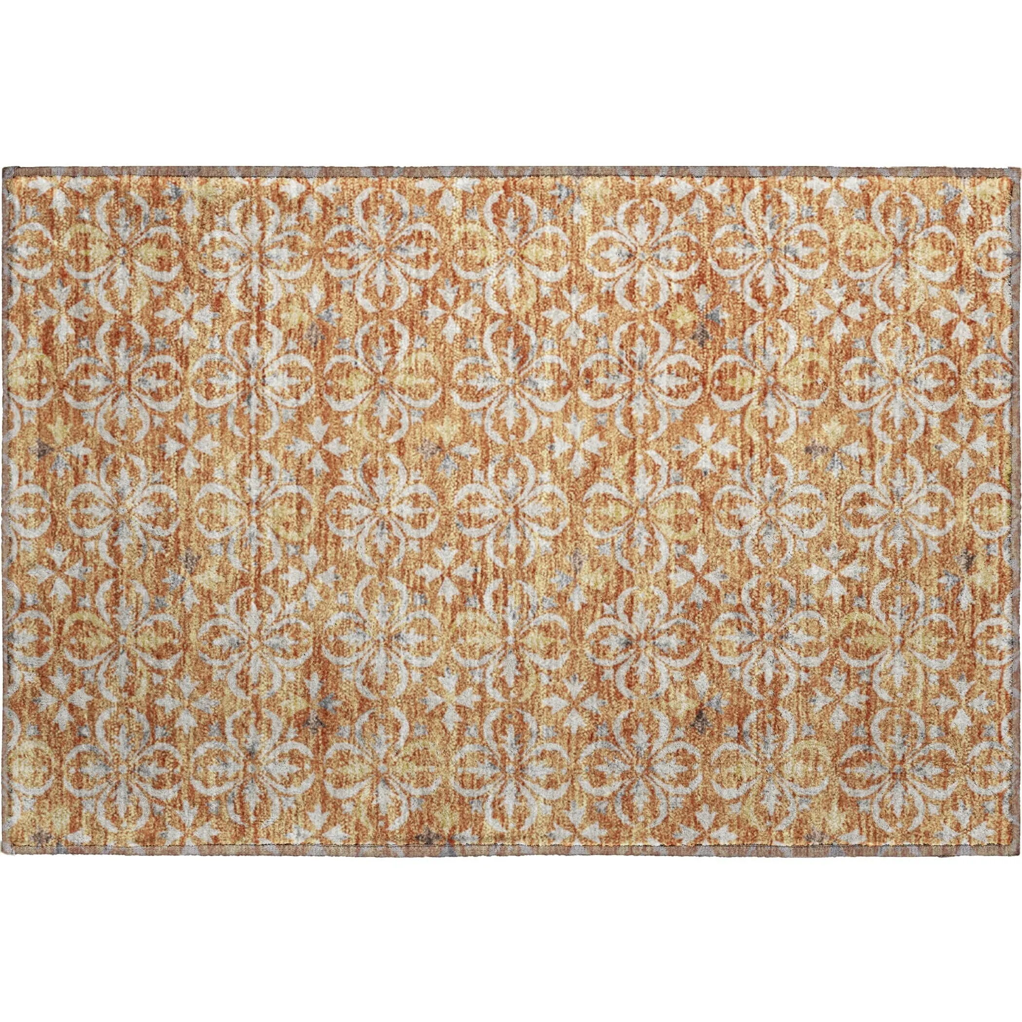 Premium Washable Super Soft Transitional Medallions Mayfield Rug