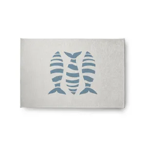 Puzzle Fish Nautical Indoor/Outdoor Rug