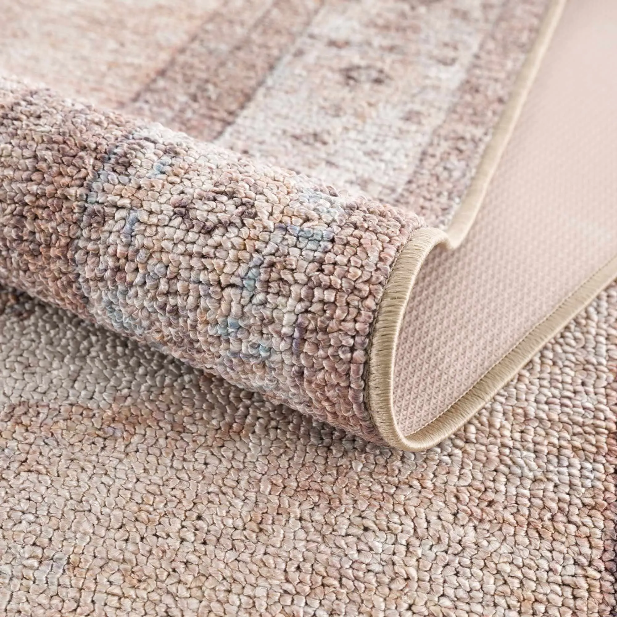 Reseca Oriental Traditional Vintage Distressed Machine Washable Area Rug