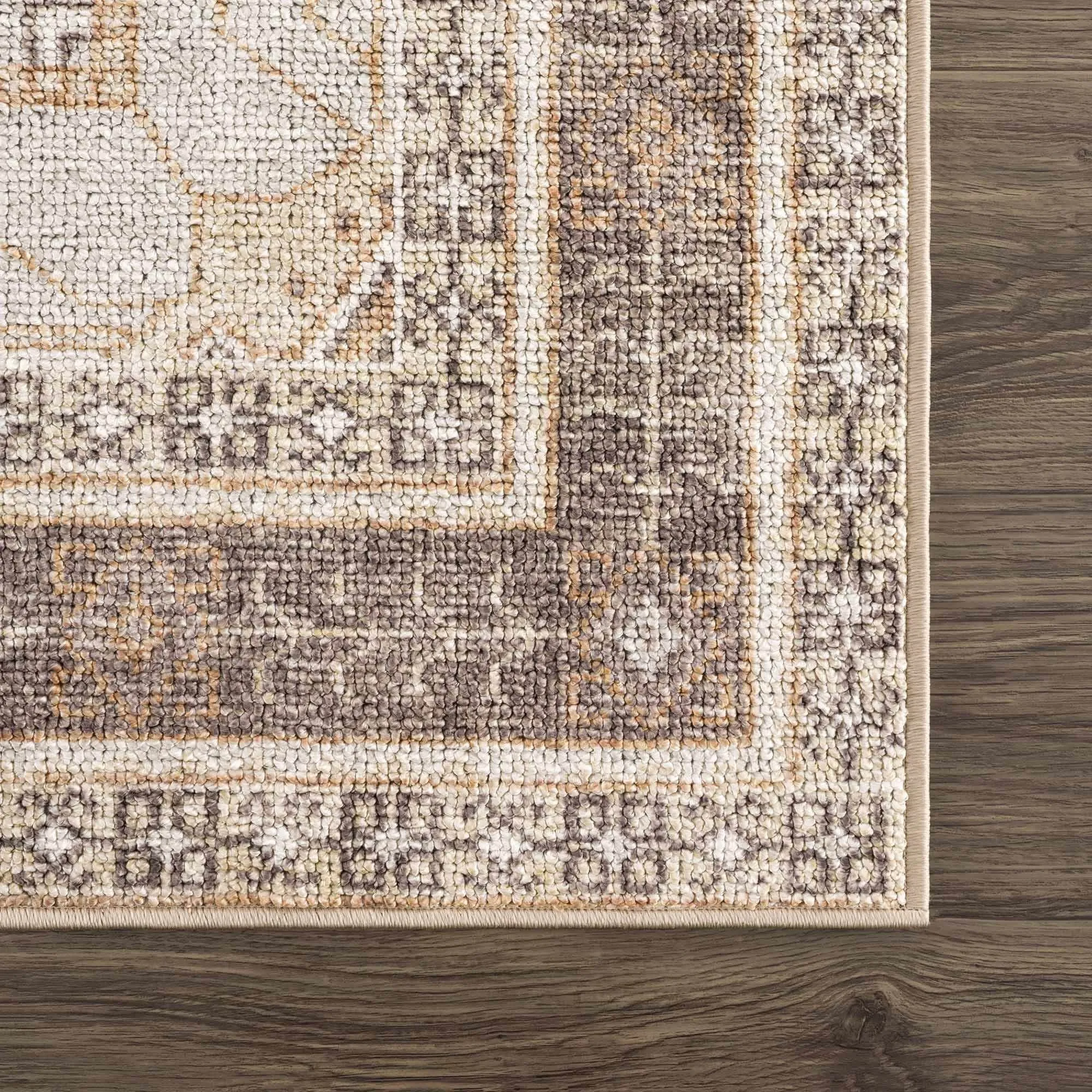 Reseca Oriental Traditional Vintage Distressed Machine Washable Area Rug