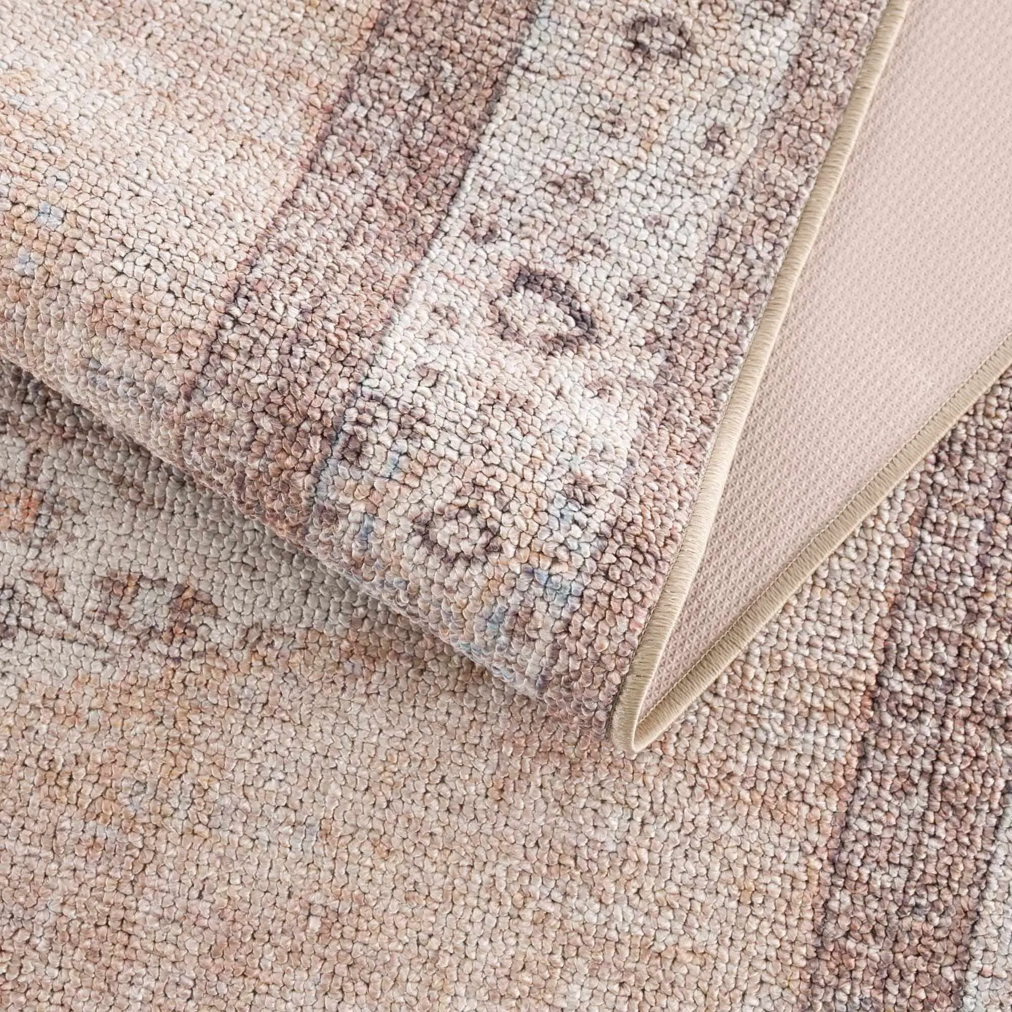 Reseca Oriental Traditional Vintage Distressed Machine Washable Area Rug