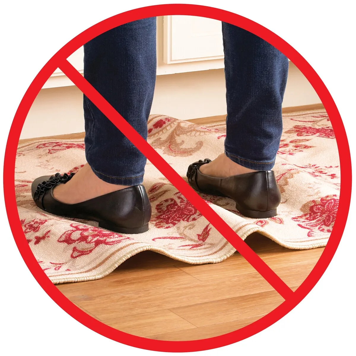 Reusable Slip Resistant Rug Grippers - Set of 8 - Black - 6 x 3