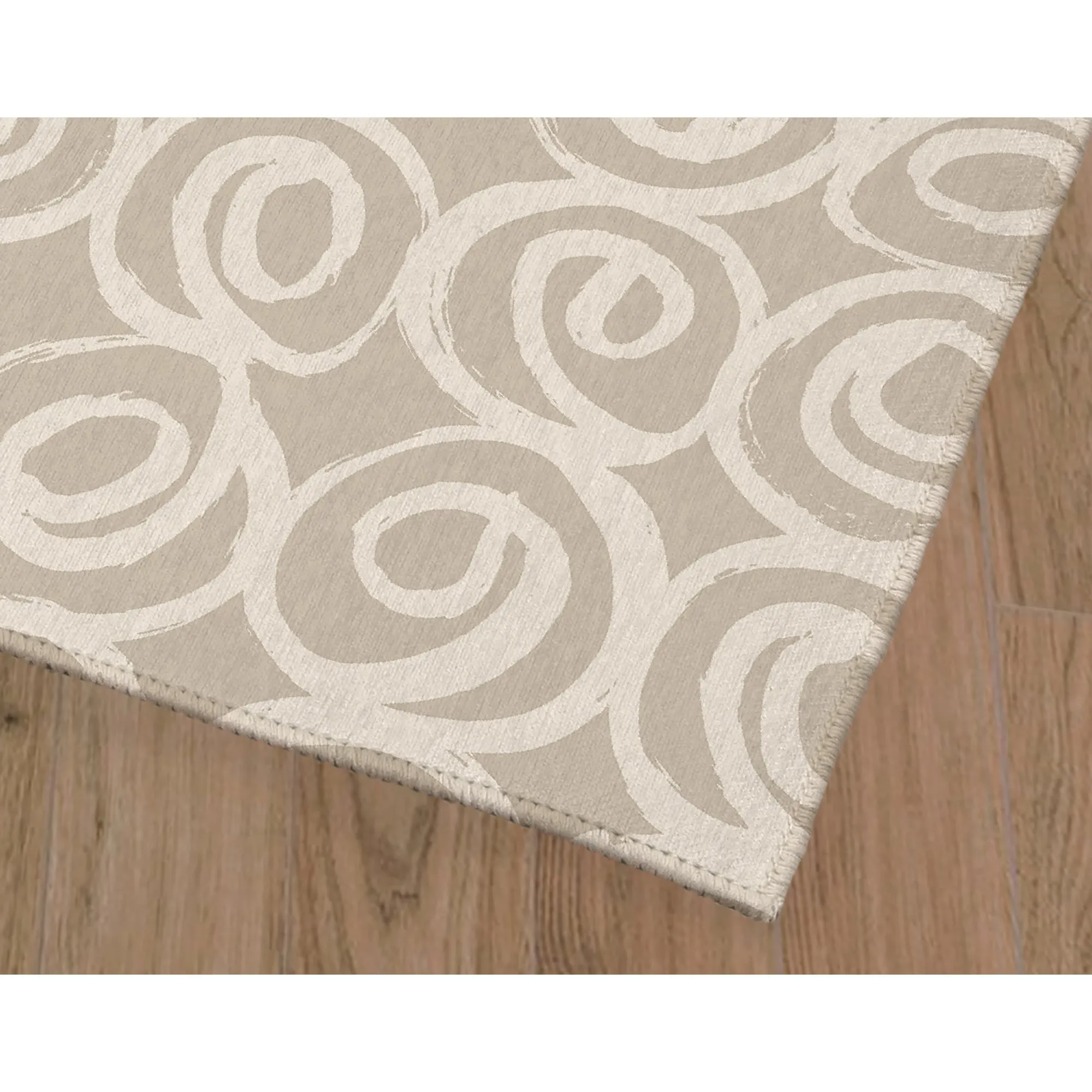 ROSES ABSTRACT BEIGE Area Rug By Kavka Designs