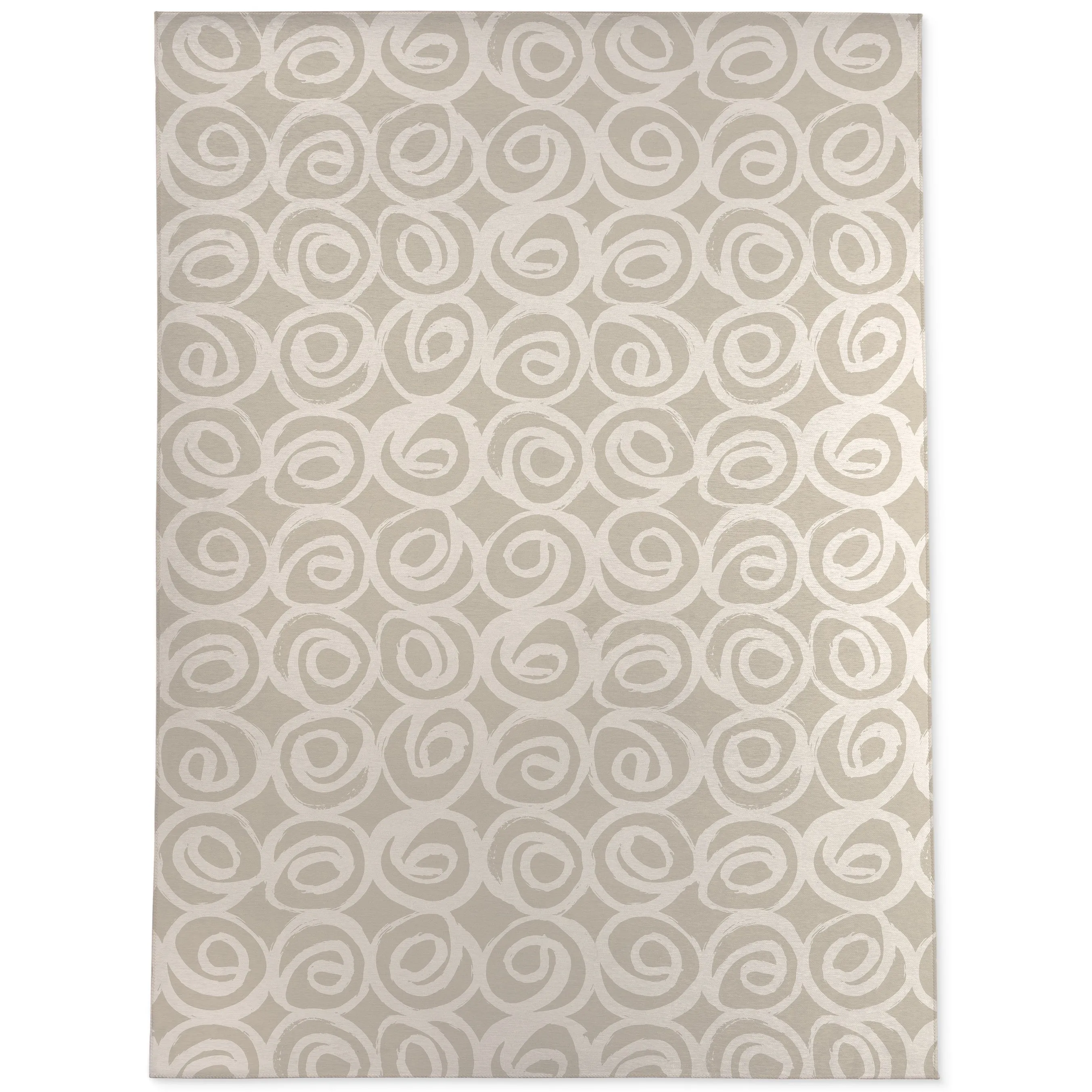 ROSES ABSTRACT BEIGE Area Rug By Kavka Designs