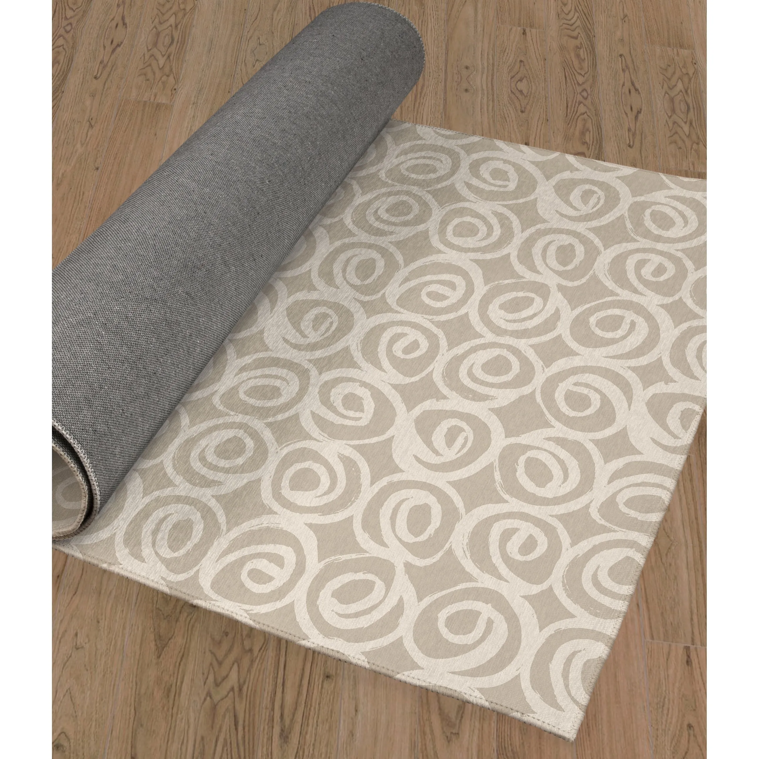 ROSES ABSTRACT BEIGE Area Rug By Kavka Designs