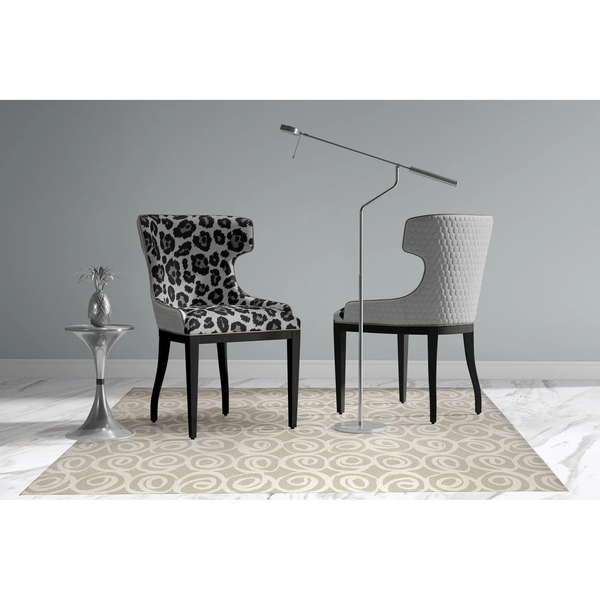 ROSES ABSTRACT BEIGE Area Rug By Kavka Designs