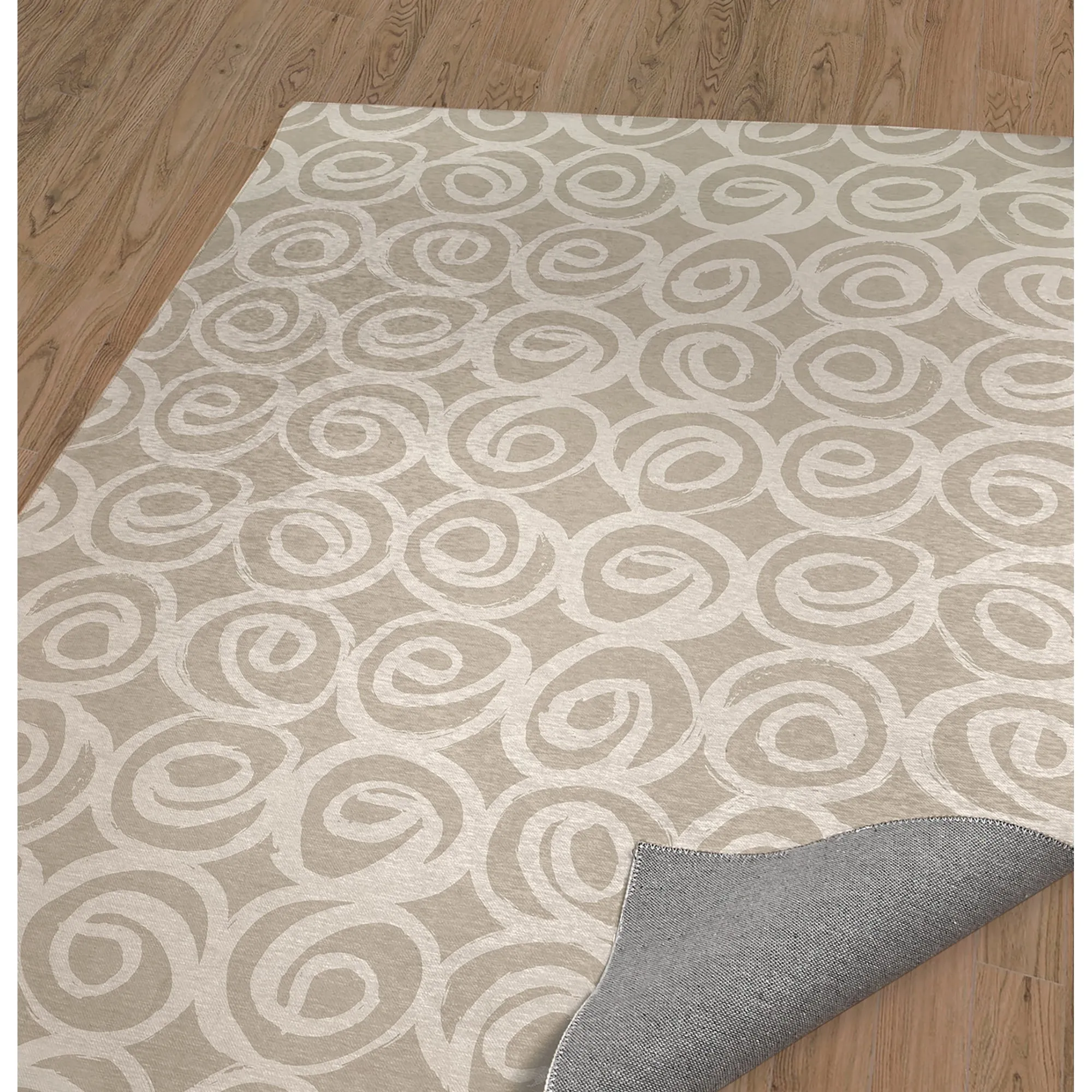 ROSES ABSTRACT BEIGE Area Rug By Kavka Designs