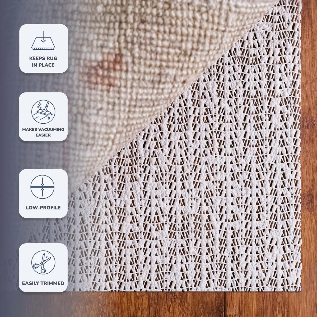 Rug Grip Natural Non Slip Rug Pad by Slip-Stop - Taupe