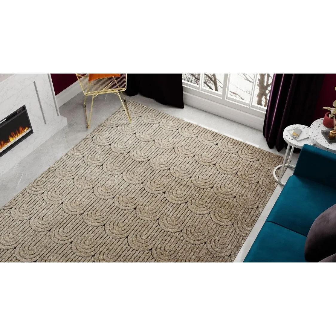 Rugs America Cadence Modern Geometric Area Rug