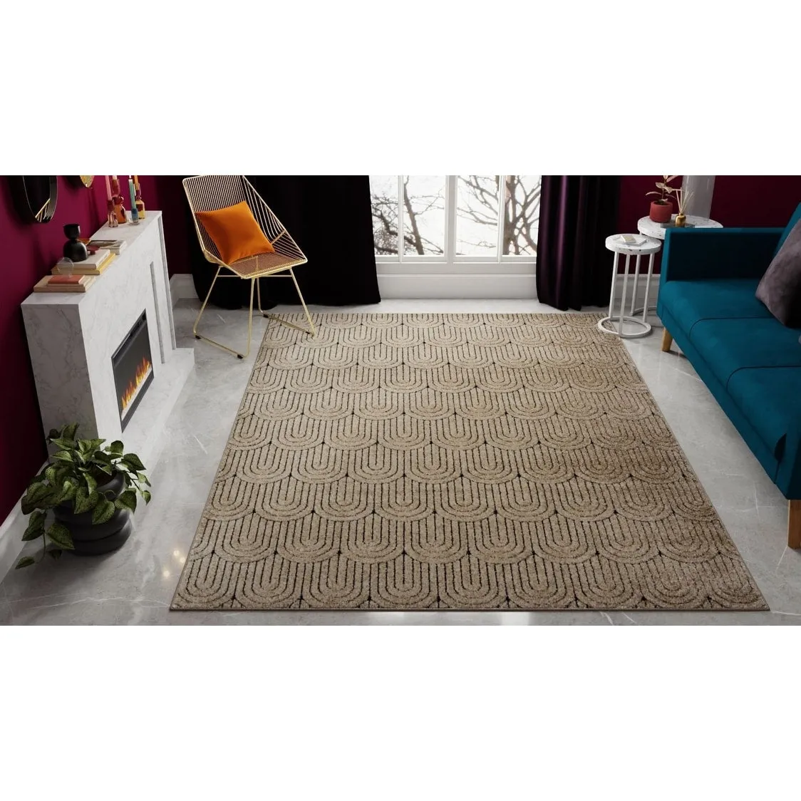 Rugs America Cadence Modern Geometric Area Rug