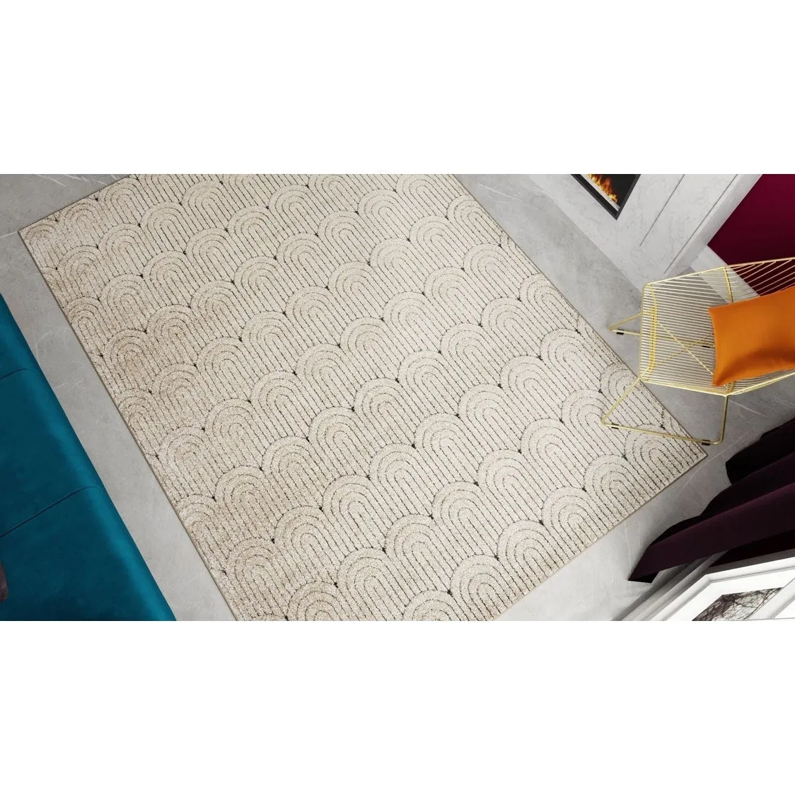 Rugs America Cadence Modern Geometric Area Rug