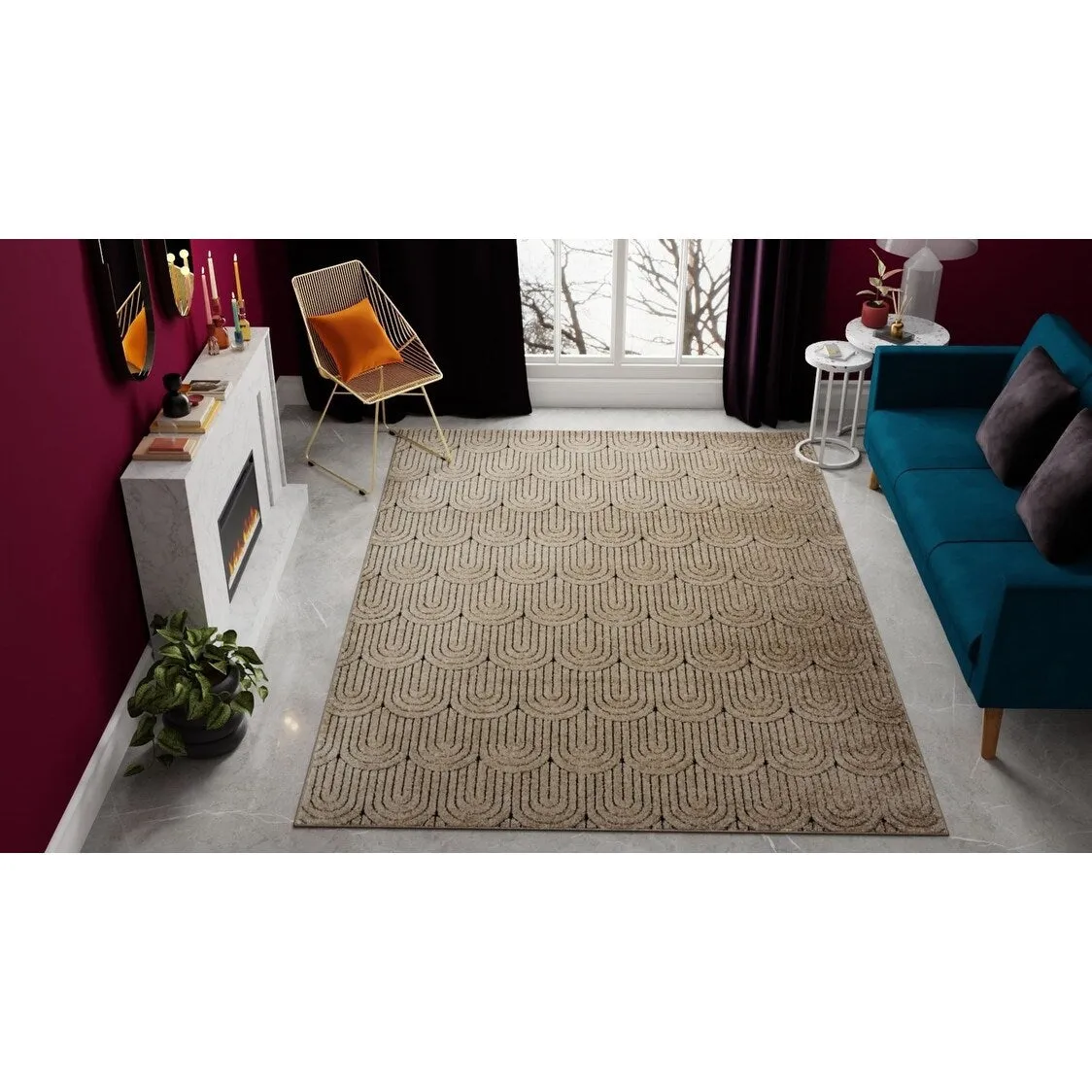 Rugs America Cadence Modern Geometric Area Rug