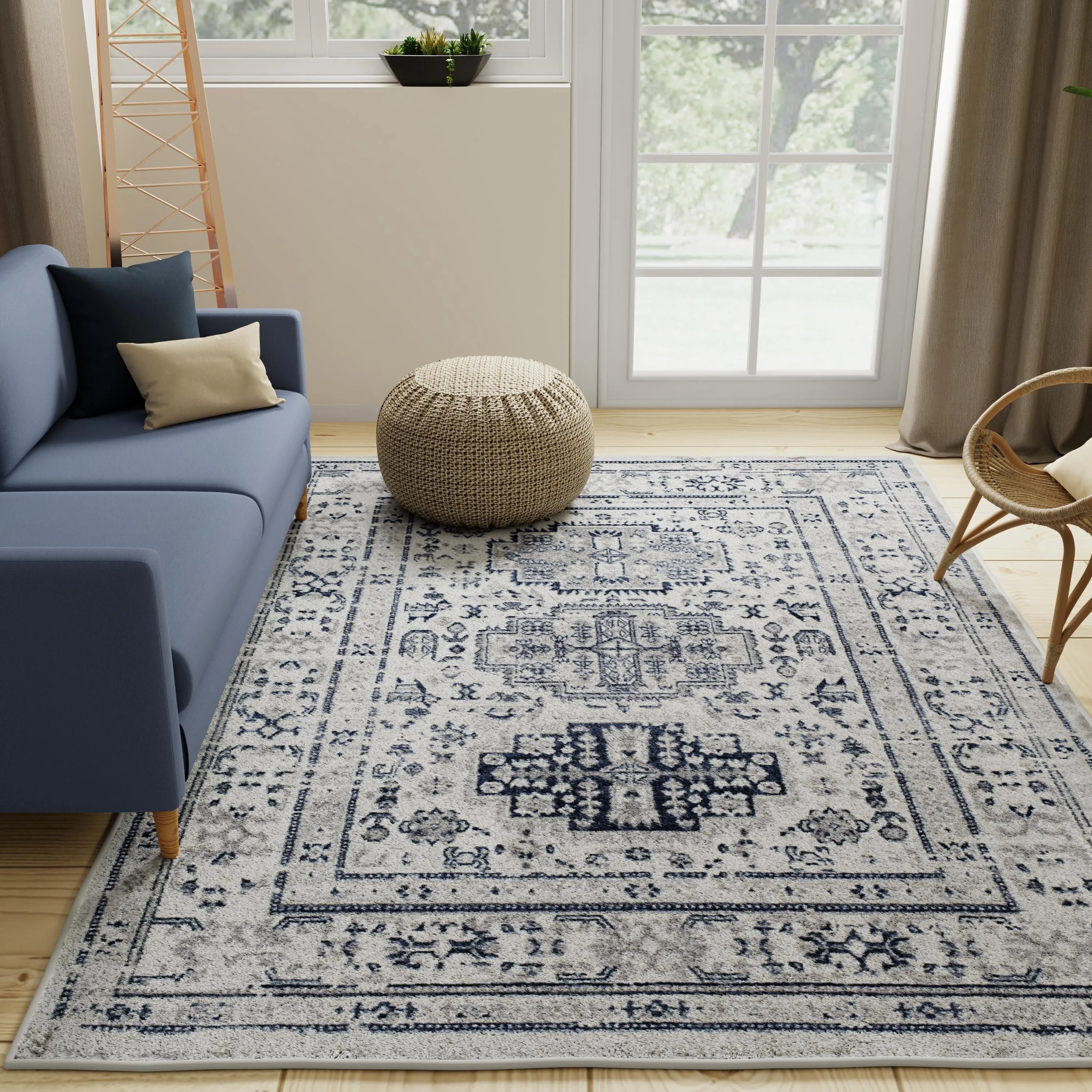 Rugs America Gallagher Collection Sundara Transitional Vintage Area Rug