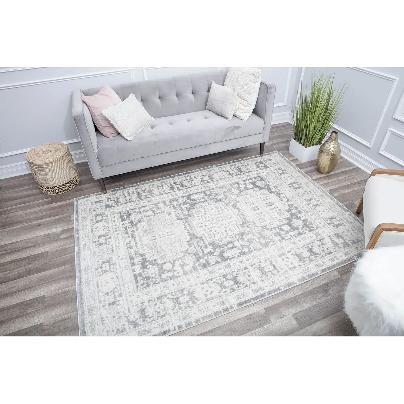 Rugs America Gallagher Collection Sundara Transitional Vintage Area Rug