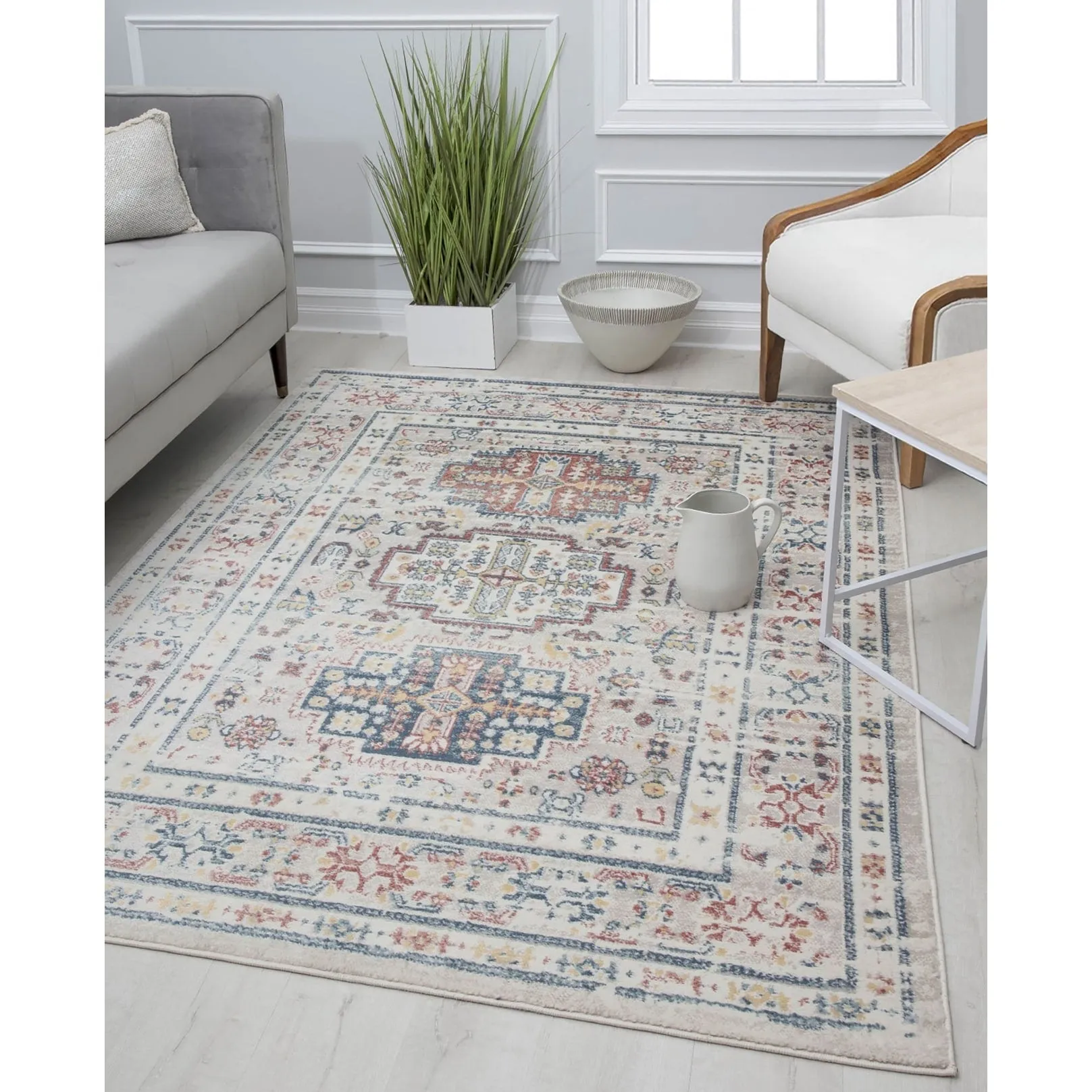 Rugs America Gallagher Collection Sundara Transitional Vintage Area Rug
