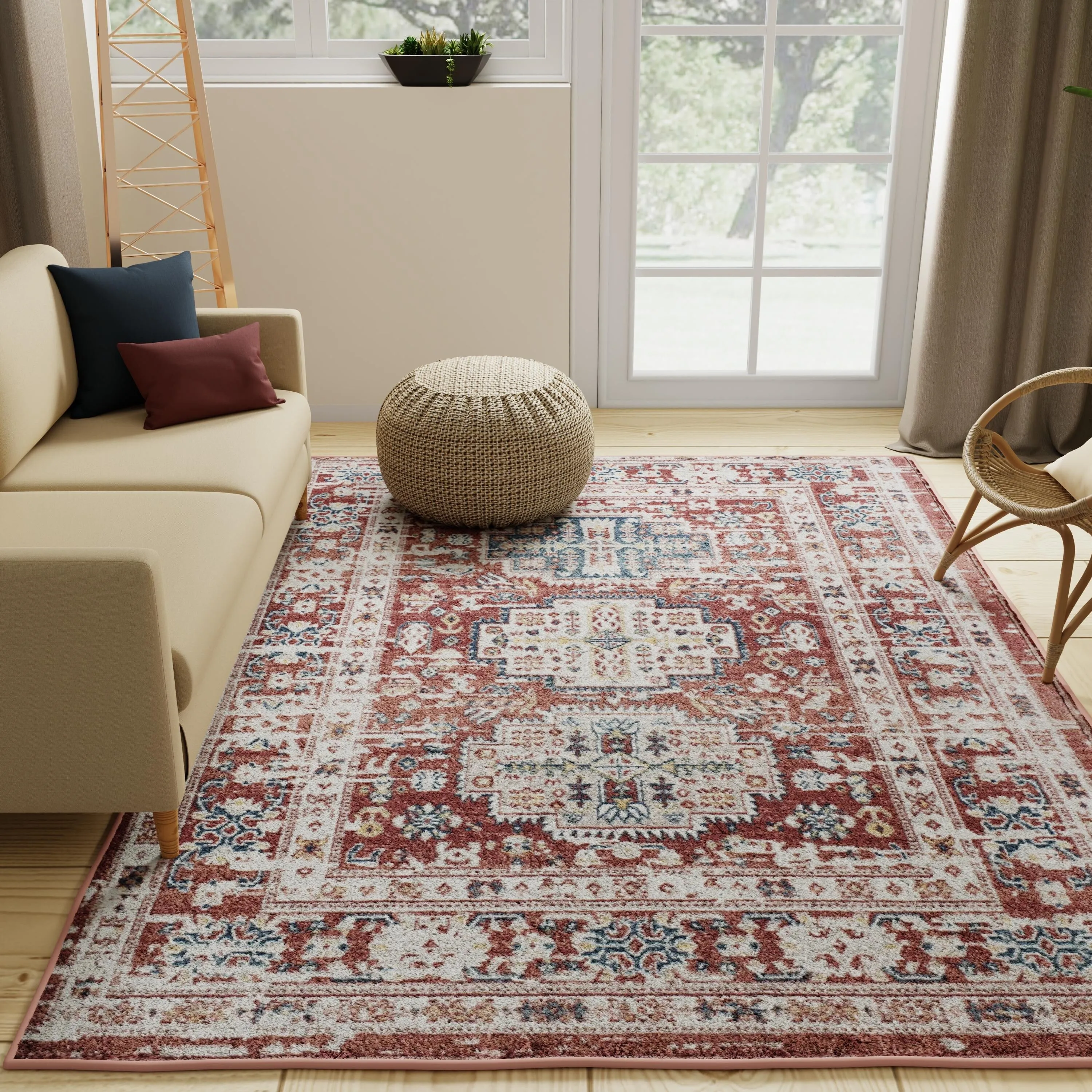 Rugs America Gallagher Collection Sundara Transitional Vintage Area Rug
