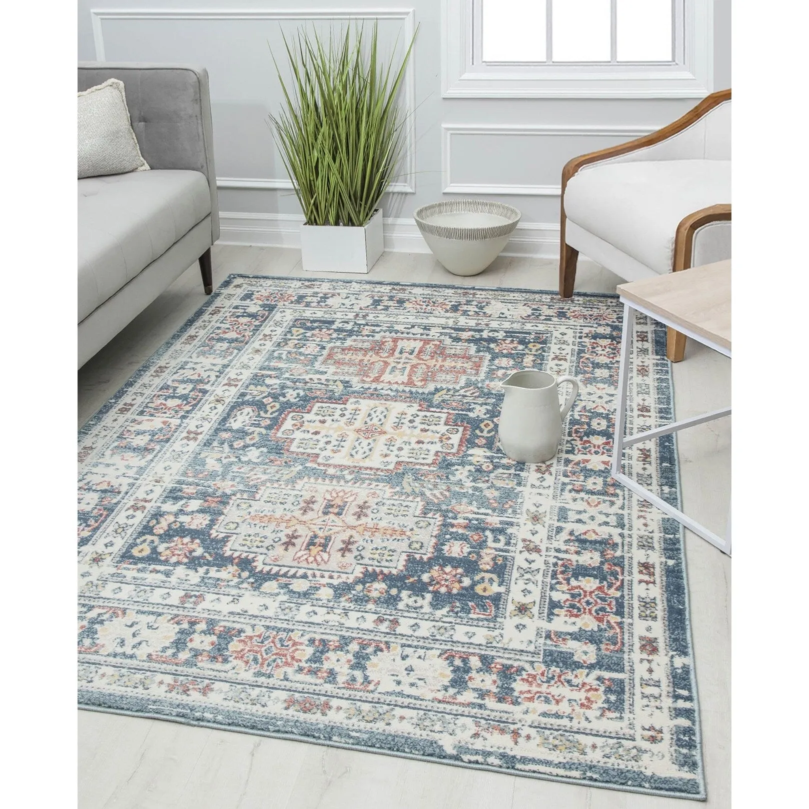 Rugs America Gallagher Collection Sundara Transitional Vintage Area Rug