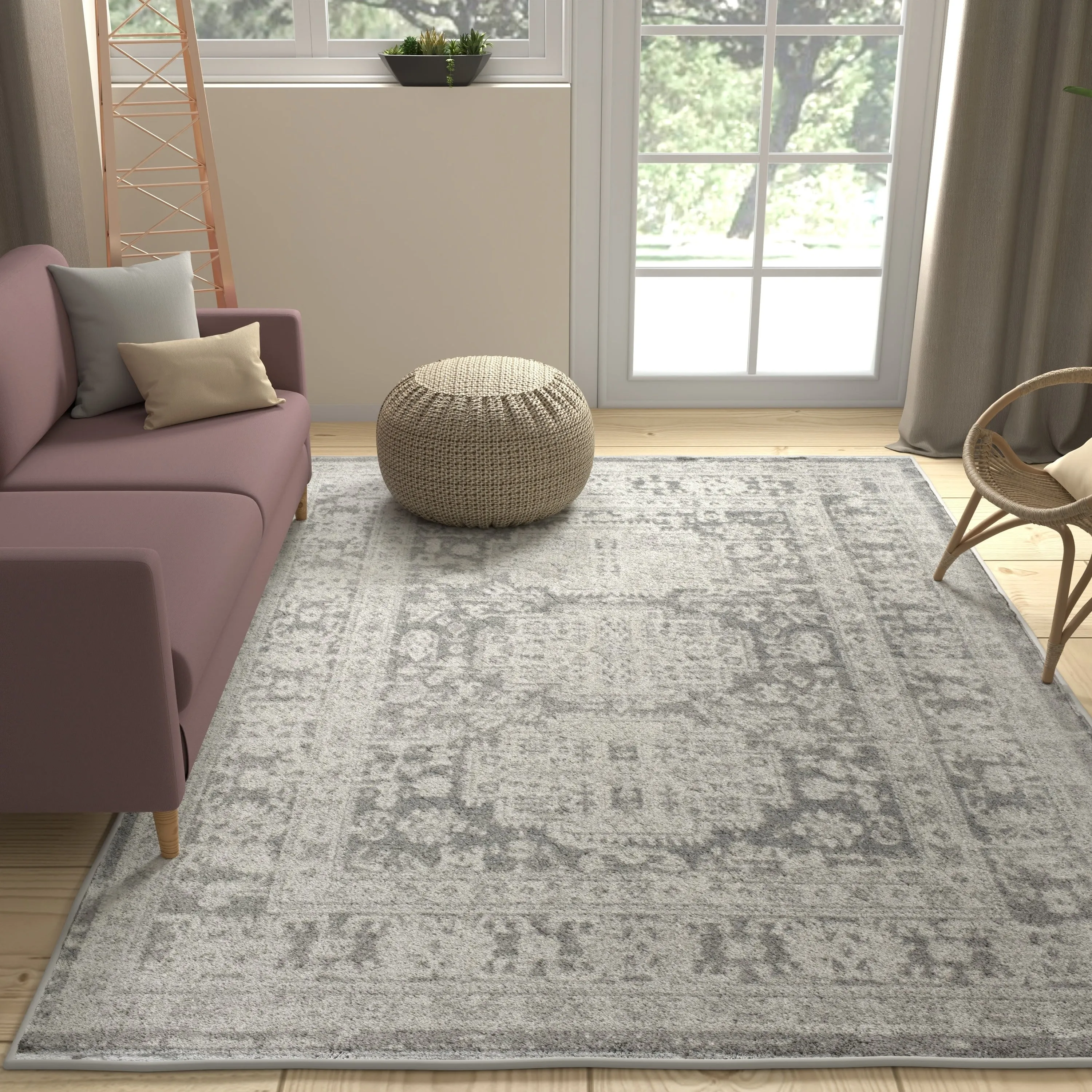 Rugs America Gallagher Collection Sundara Transitional Vintage Area Rug