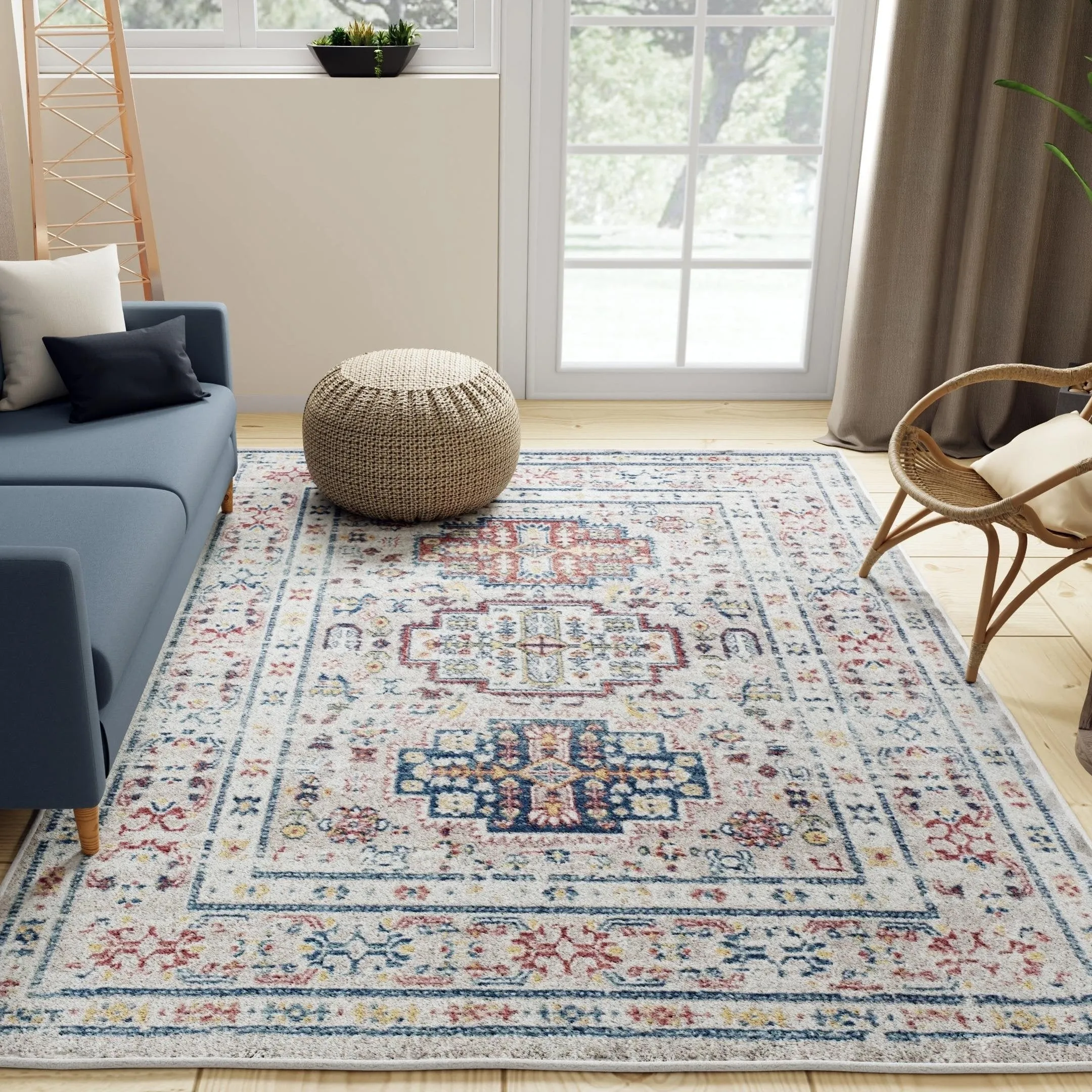 Rugs America Gallagher Collection Sundara Transitional Vintage Area Rug