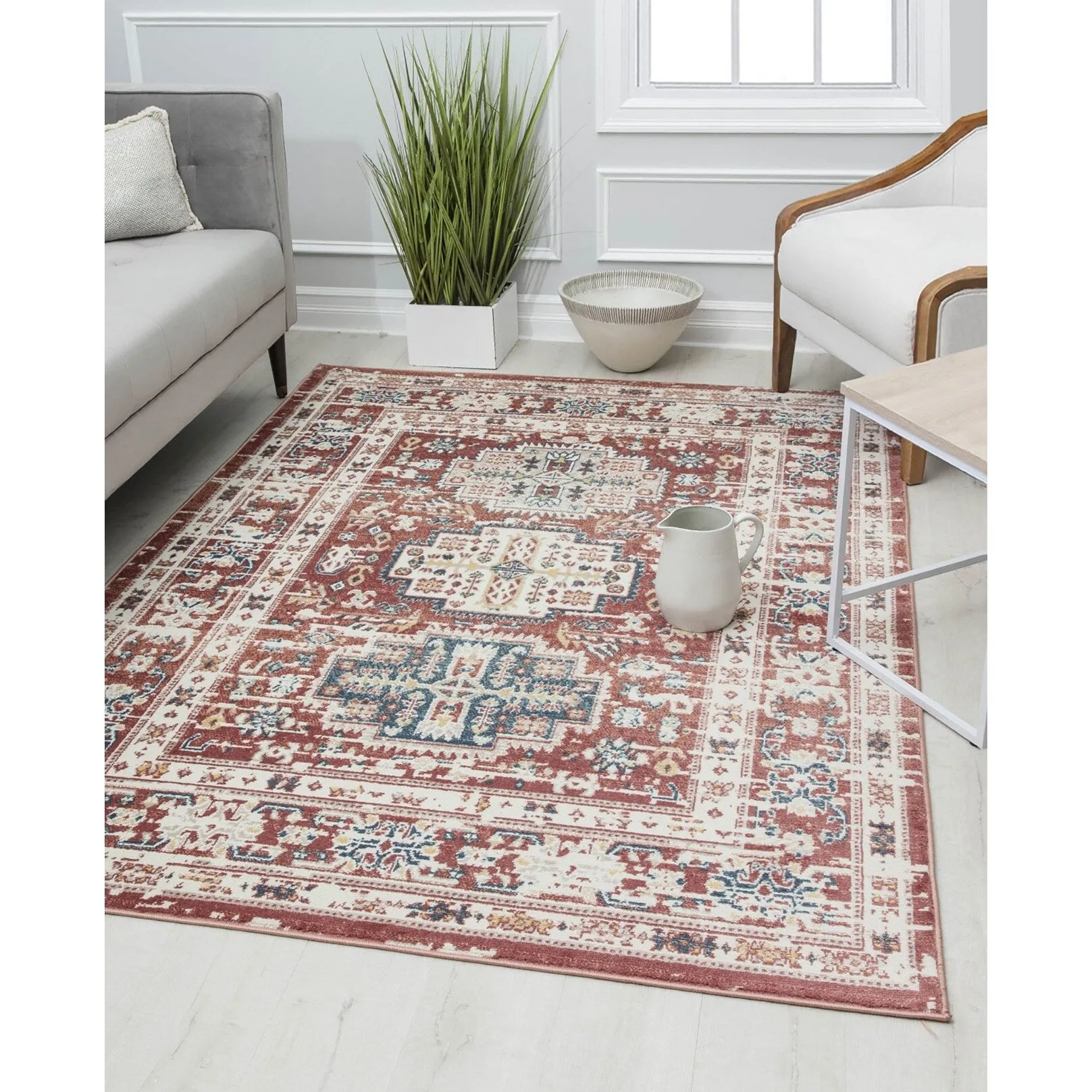 Rugs America Gallagher Collection Sundara Transitional Vintage Area Rug