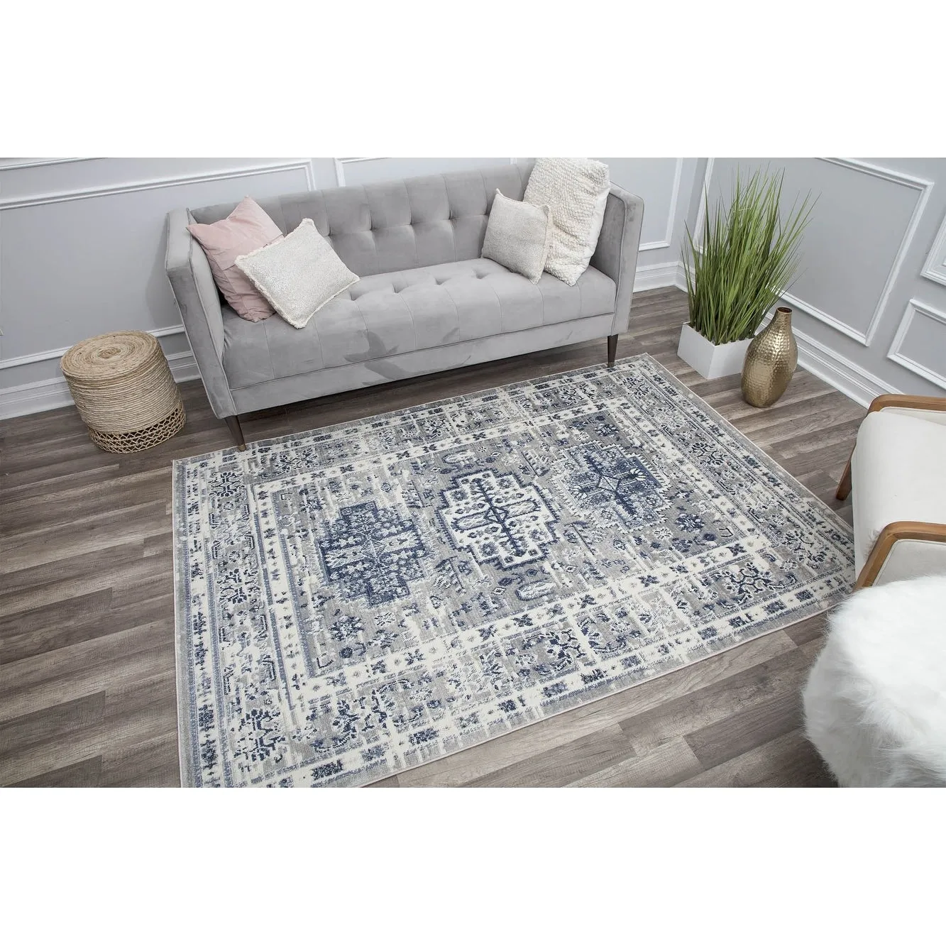 Rugs America Gallagher Collection Sundara Transitional Vintage Area Rug