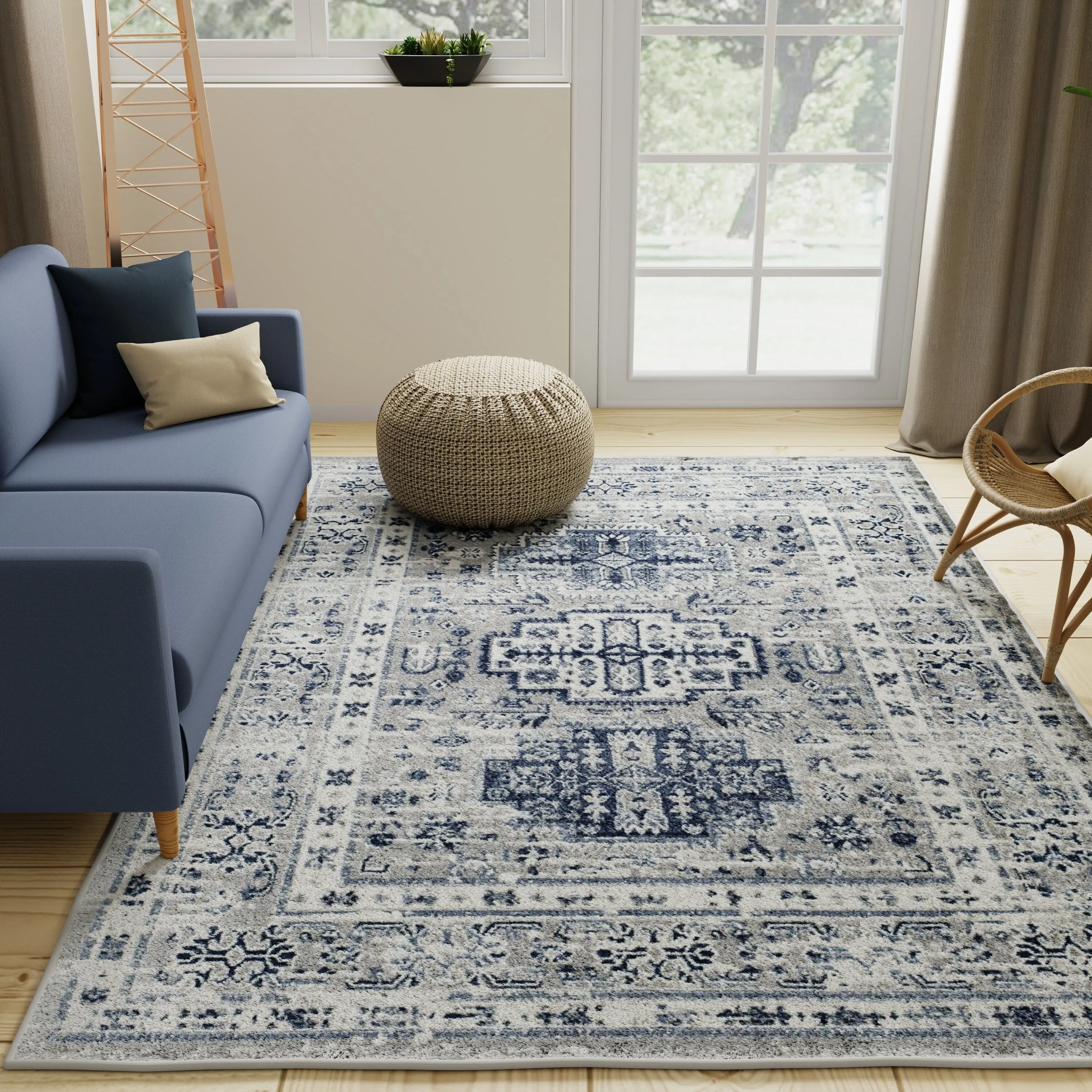 Rugs America Gallagher Collection Sundara Transitional Vintage Area Rug